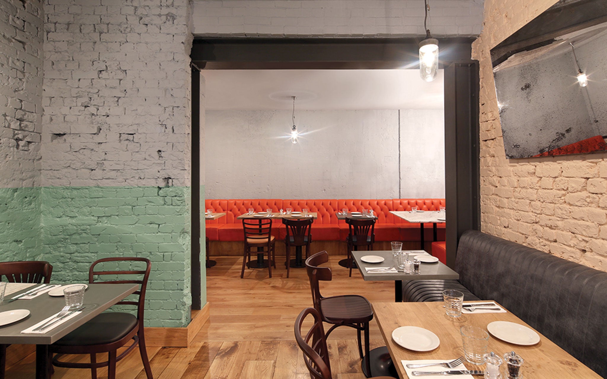 Café Pistou is a likeable joint, with whitewashed walls and French-bistro detailing everywhere