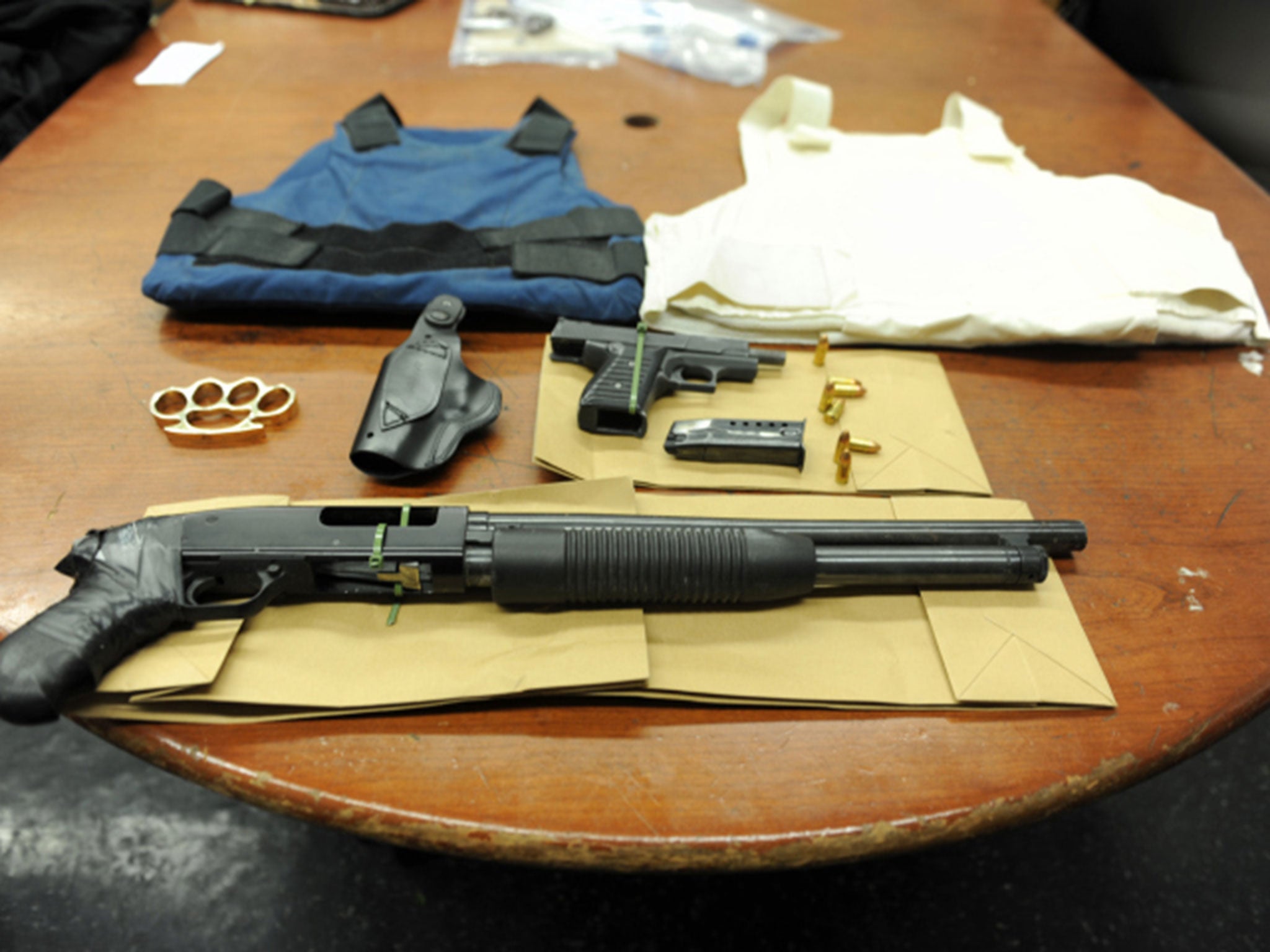 Weapons and ammunition allegedly found at home of Elvin Payamps