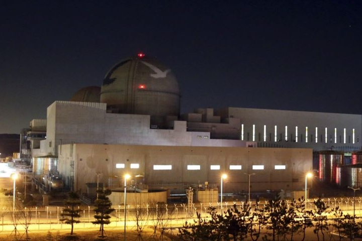 Nuclear power plant, Shin Kori 3, under construction in Ulsan, South Korea.
