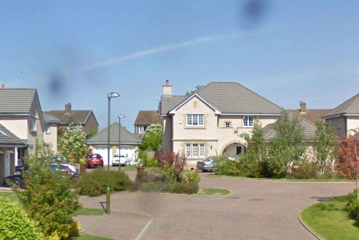 Tranter Crescent, Aberlady, where the incident took place