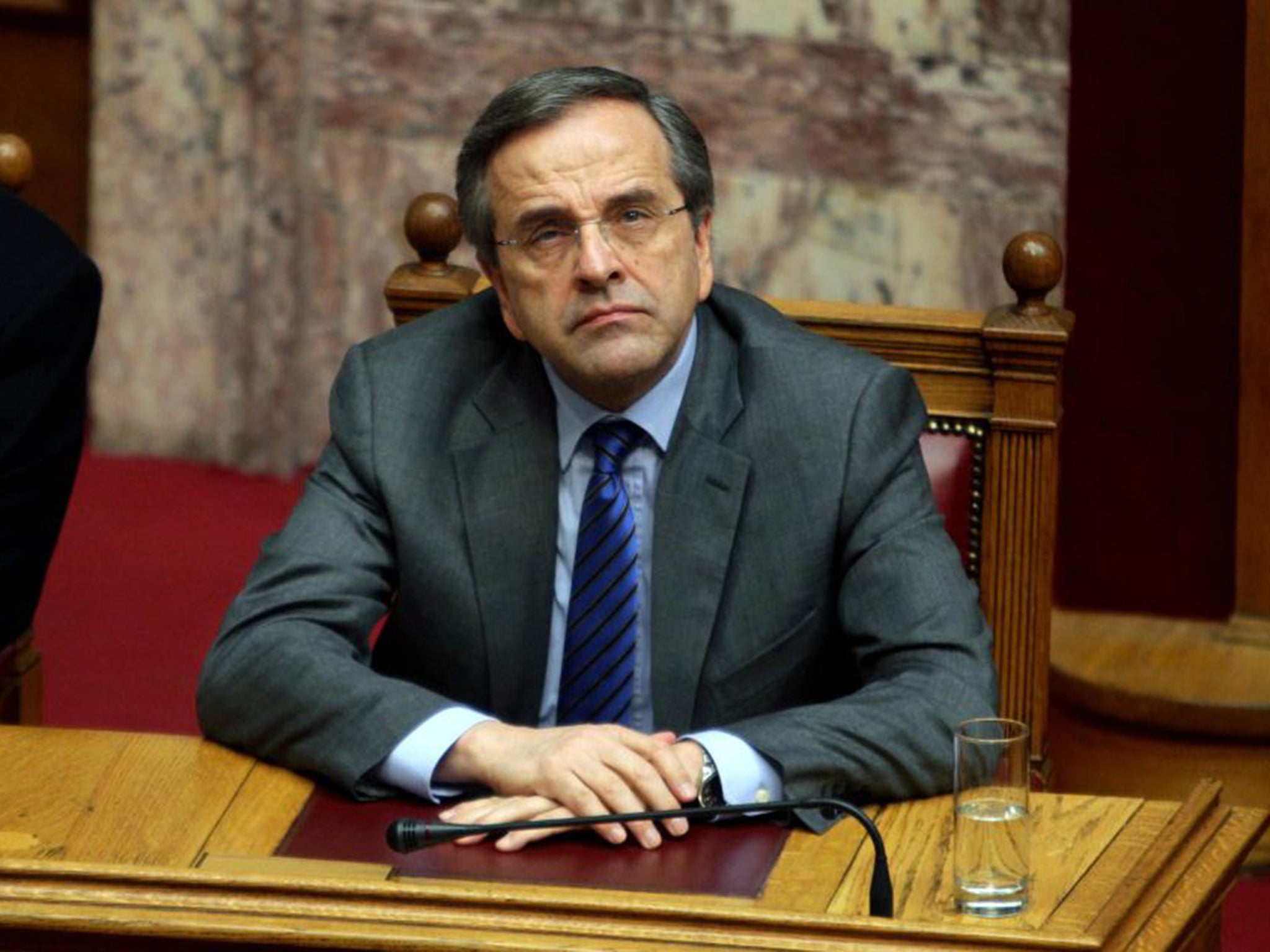 Prime Minister Antonis Samaras said a snap election will create a ‘national danger’