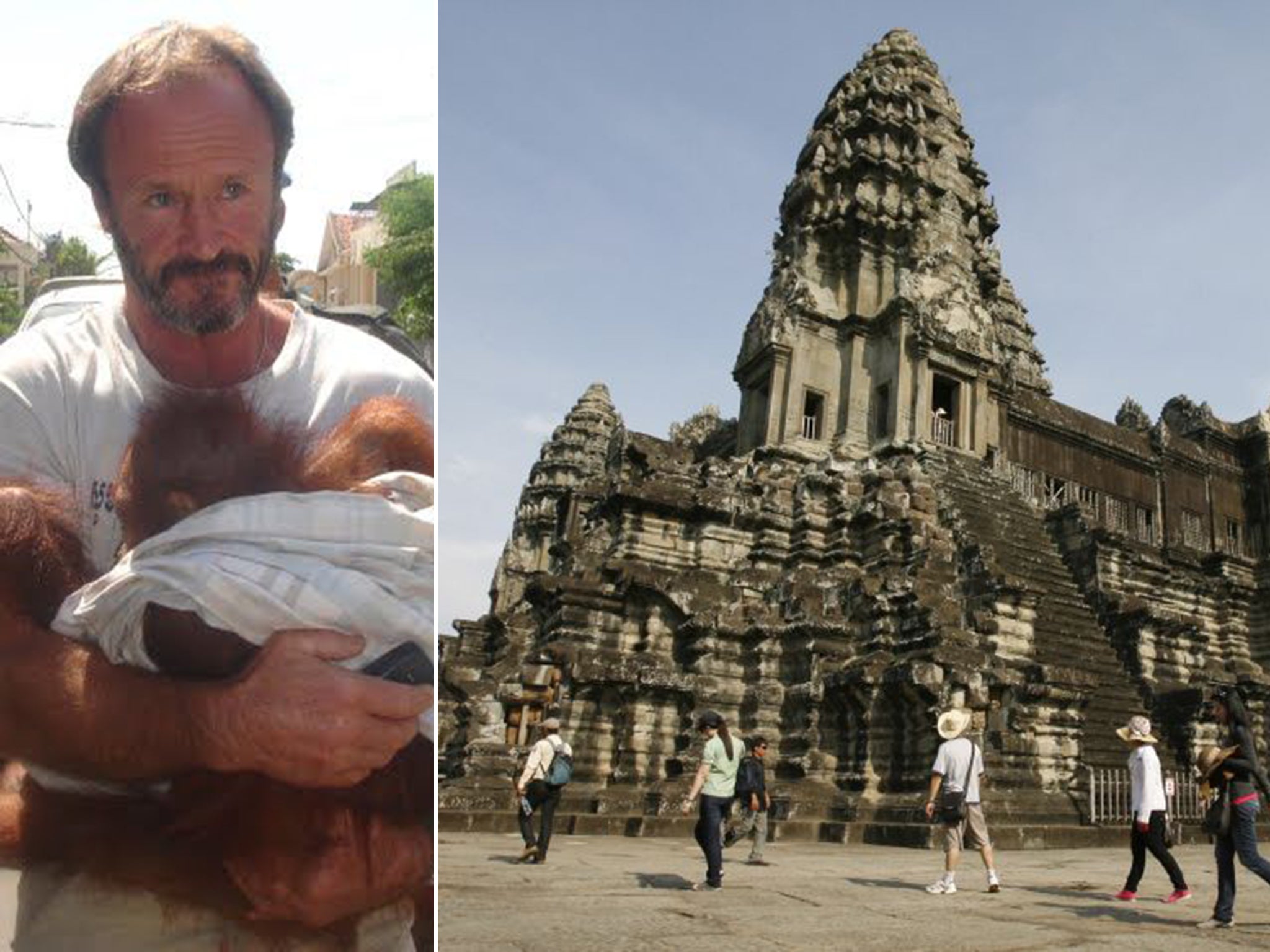 Nick Marx leads the project at Angkor Wat
