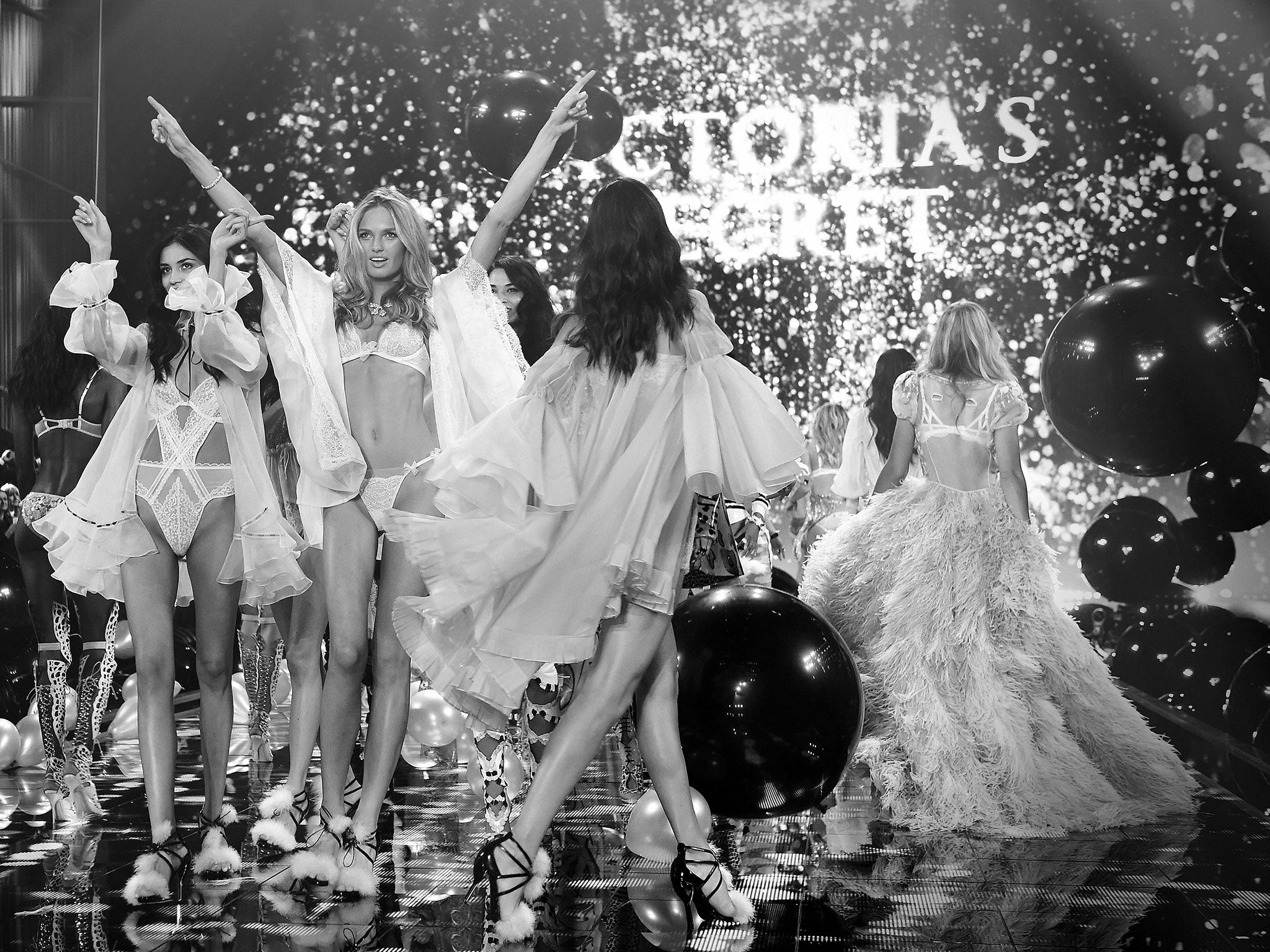 A general view during the 2014 Victoria's Secret Fashion Show at Earl's Court exhibition centre on 2 December, 2014 in London, England