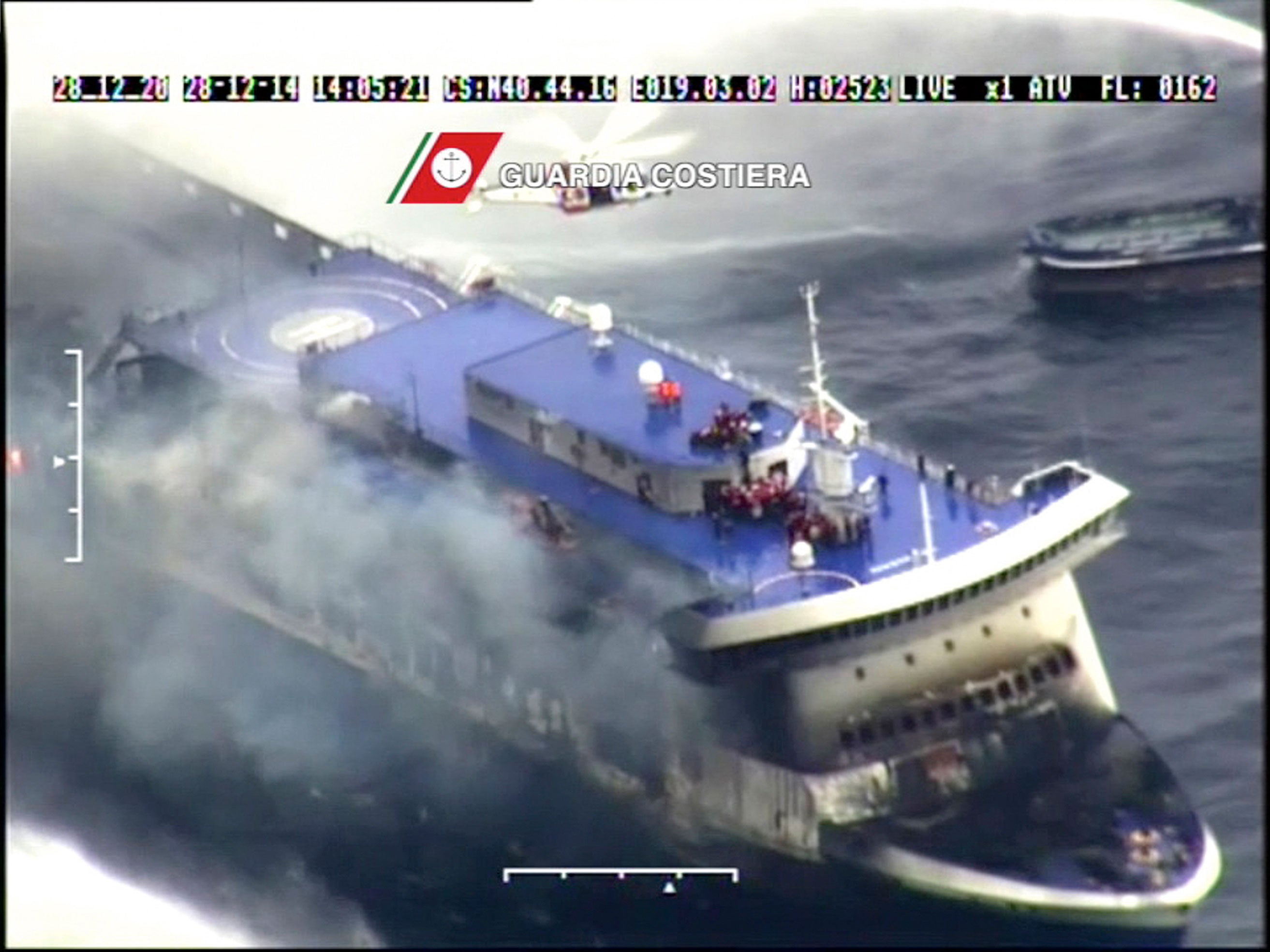 Italy ferry fire Criminal probe launched as eight confirmed dead