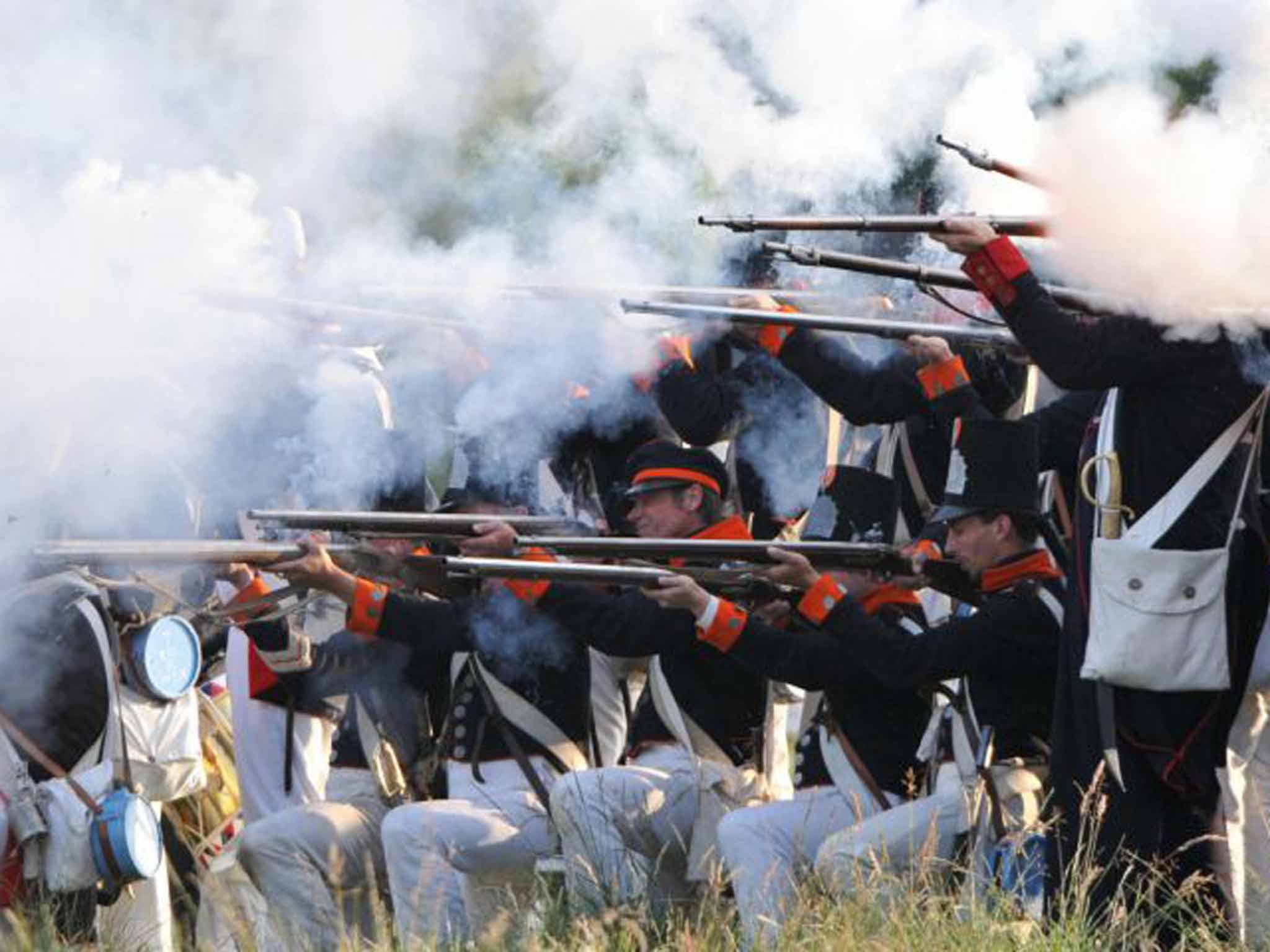 The Battle of Waterloo re-enacted (AFP)
