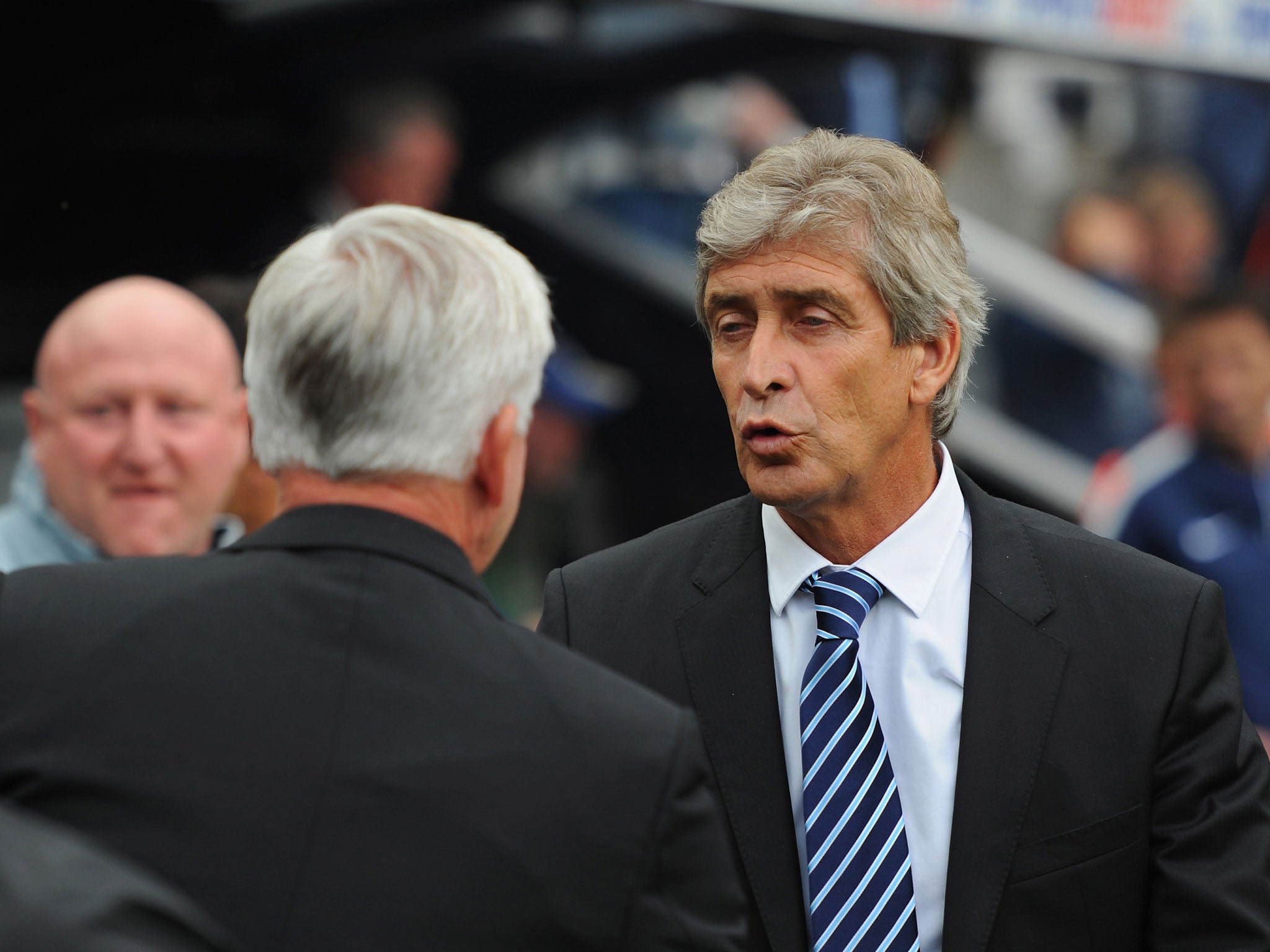 Pellegrini refused to confirm Bony was the striker that City want to sign