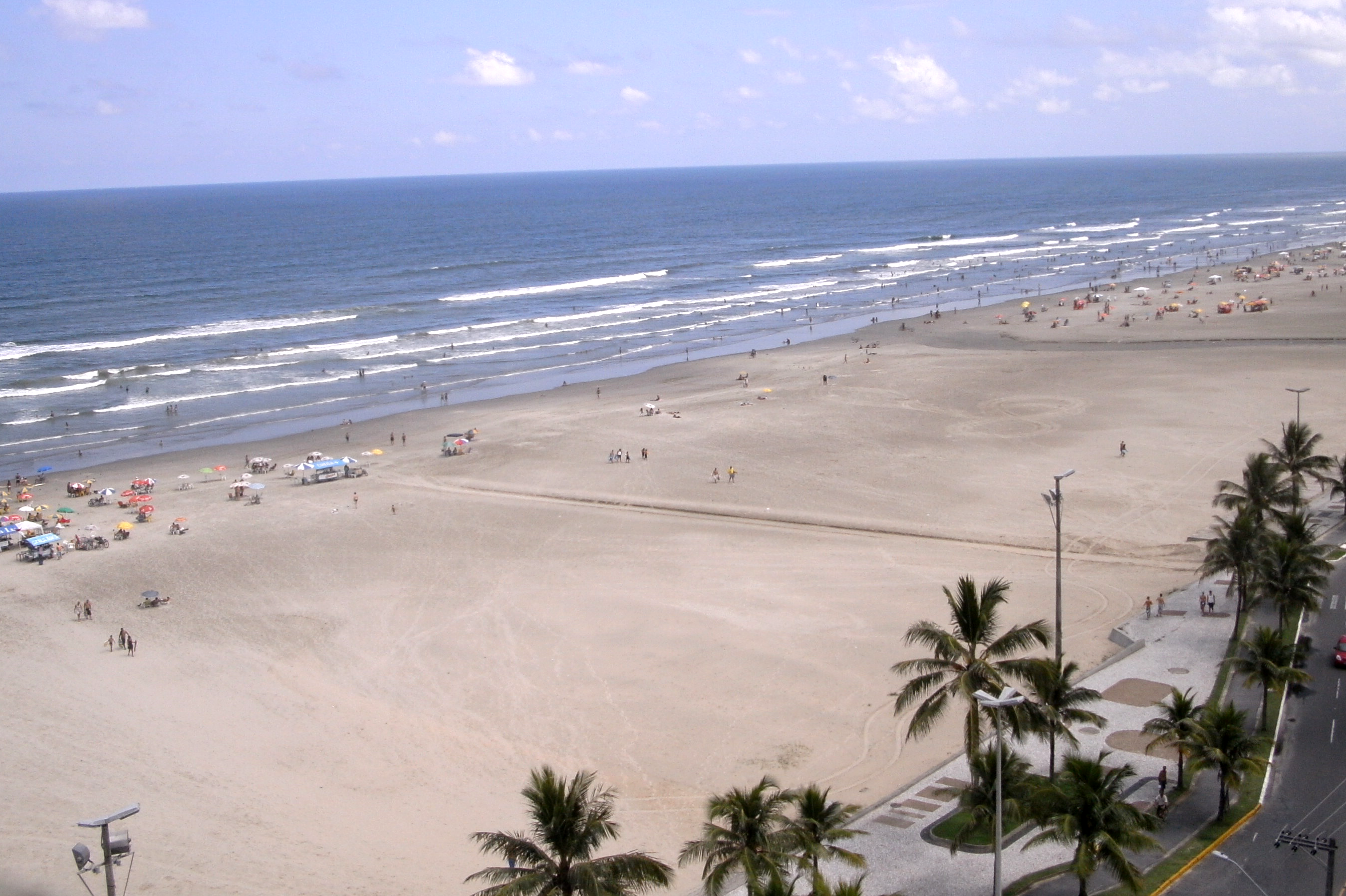 A view of Praia Grande, São Paulo area, Brazil