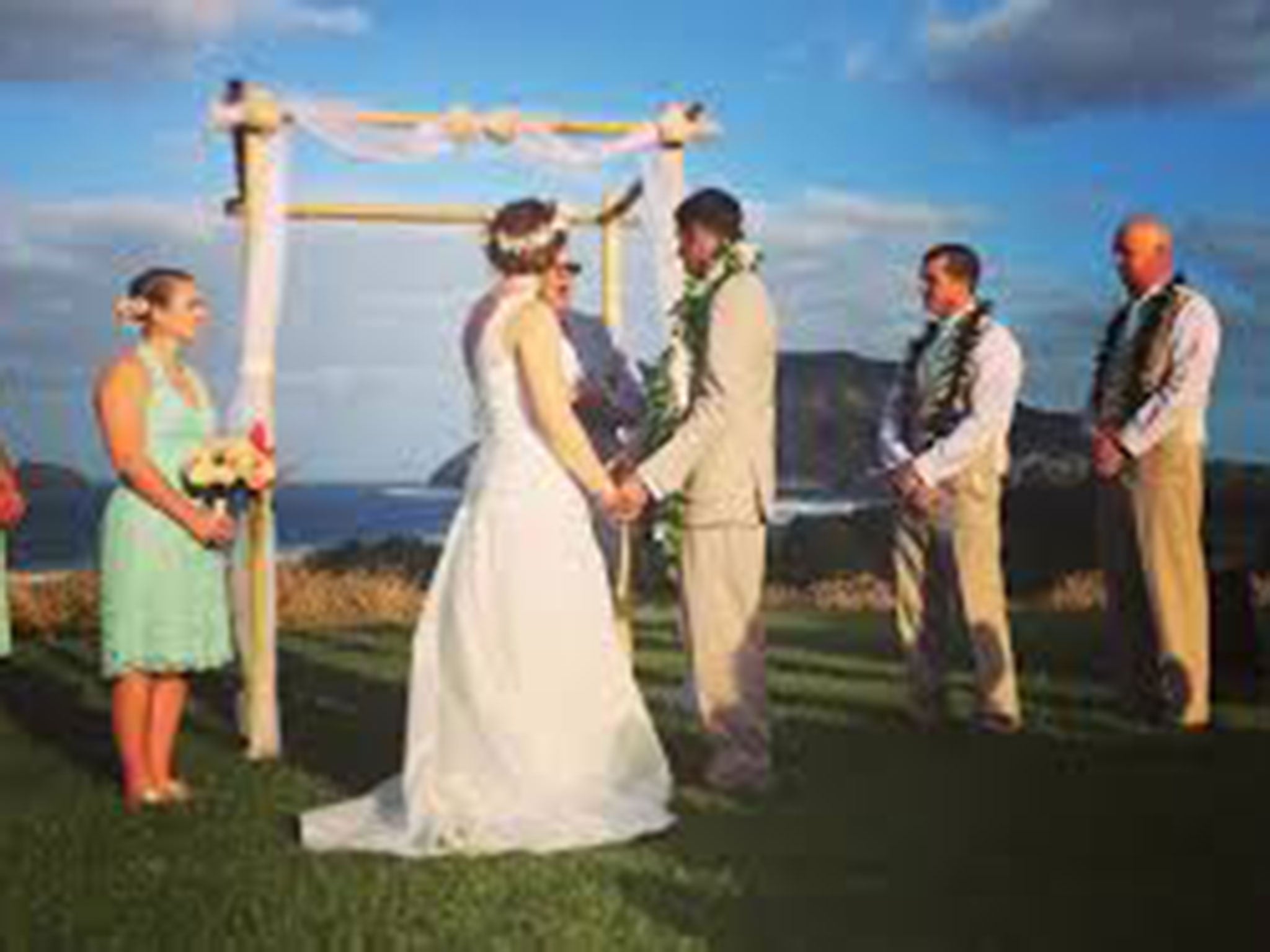 Friends posted pictures of wedding of Natalie Heimel and Edward Mallue on social media.