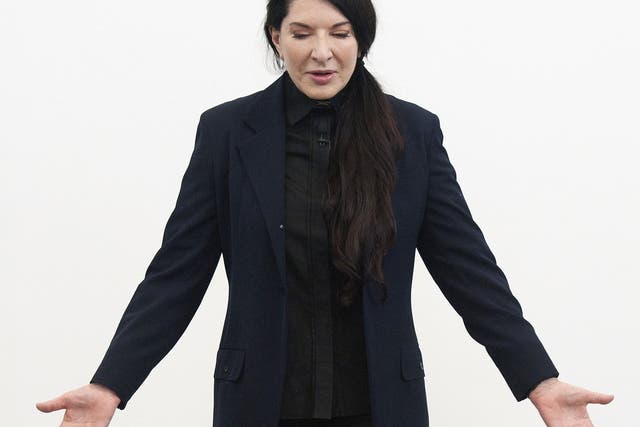 Marina Abramovic is featured in 'Risk', an exhibition on the crucial role played by risk in the creative process
