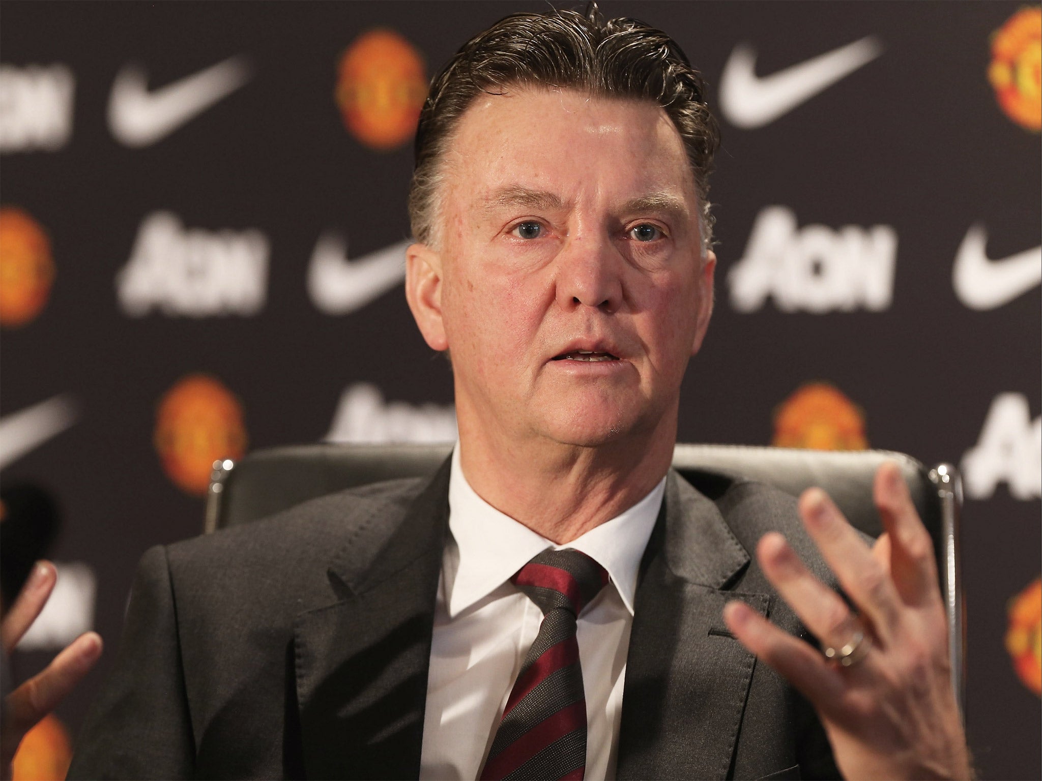 Manchester United manager Louis van Gaal