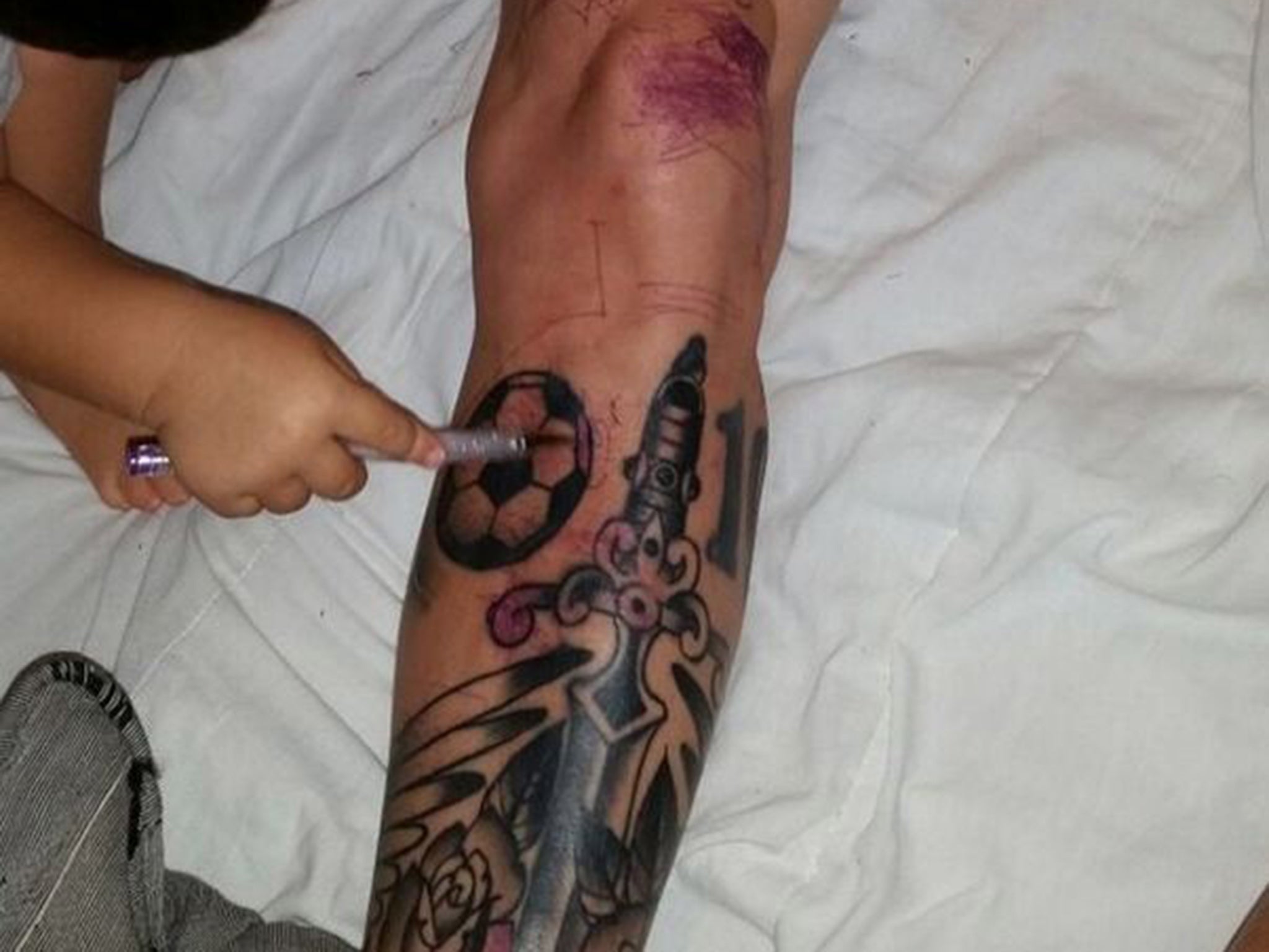 Lionel Messi gets terrible new tattoo on the world's most expensive left  leg | The Independent | The Independent