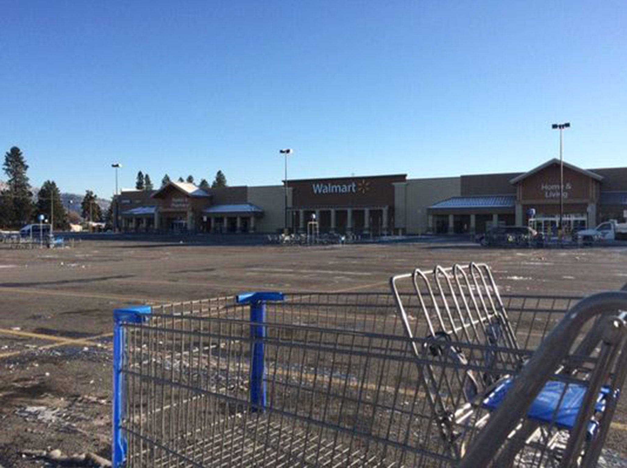 The store at Hayden, Idaho, where the shooting tragedy happened