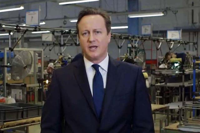 David Cameron delivers his New Year message