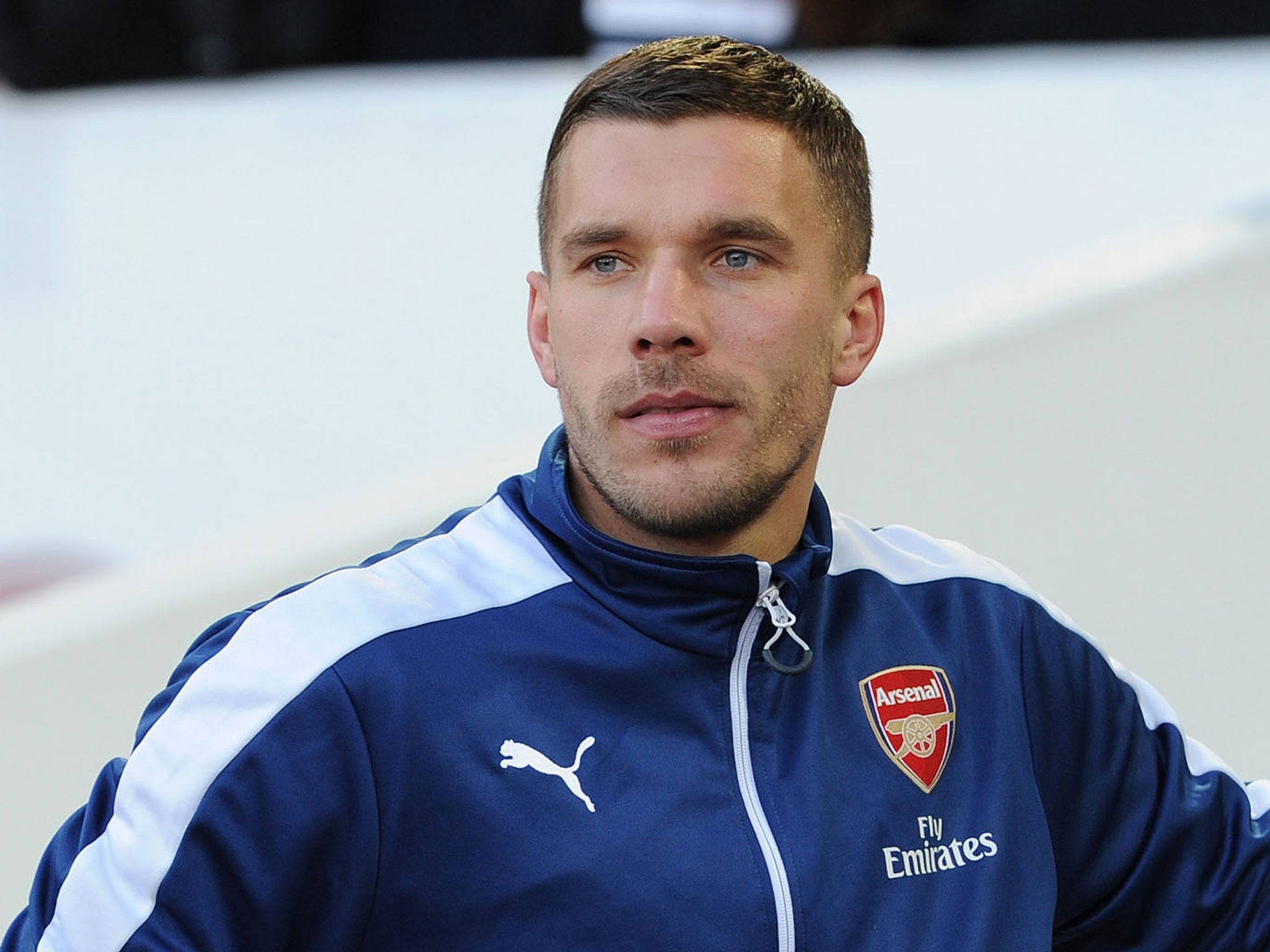 Lukas Podolski joined Inter Milan on loan in January