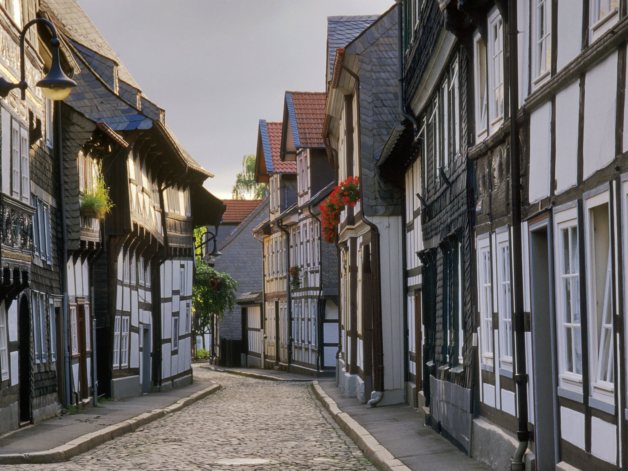 Goslar is a mostly middle-class town full of timber-framed houses