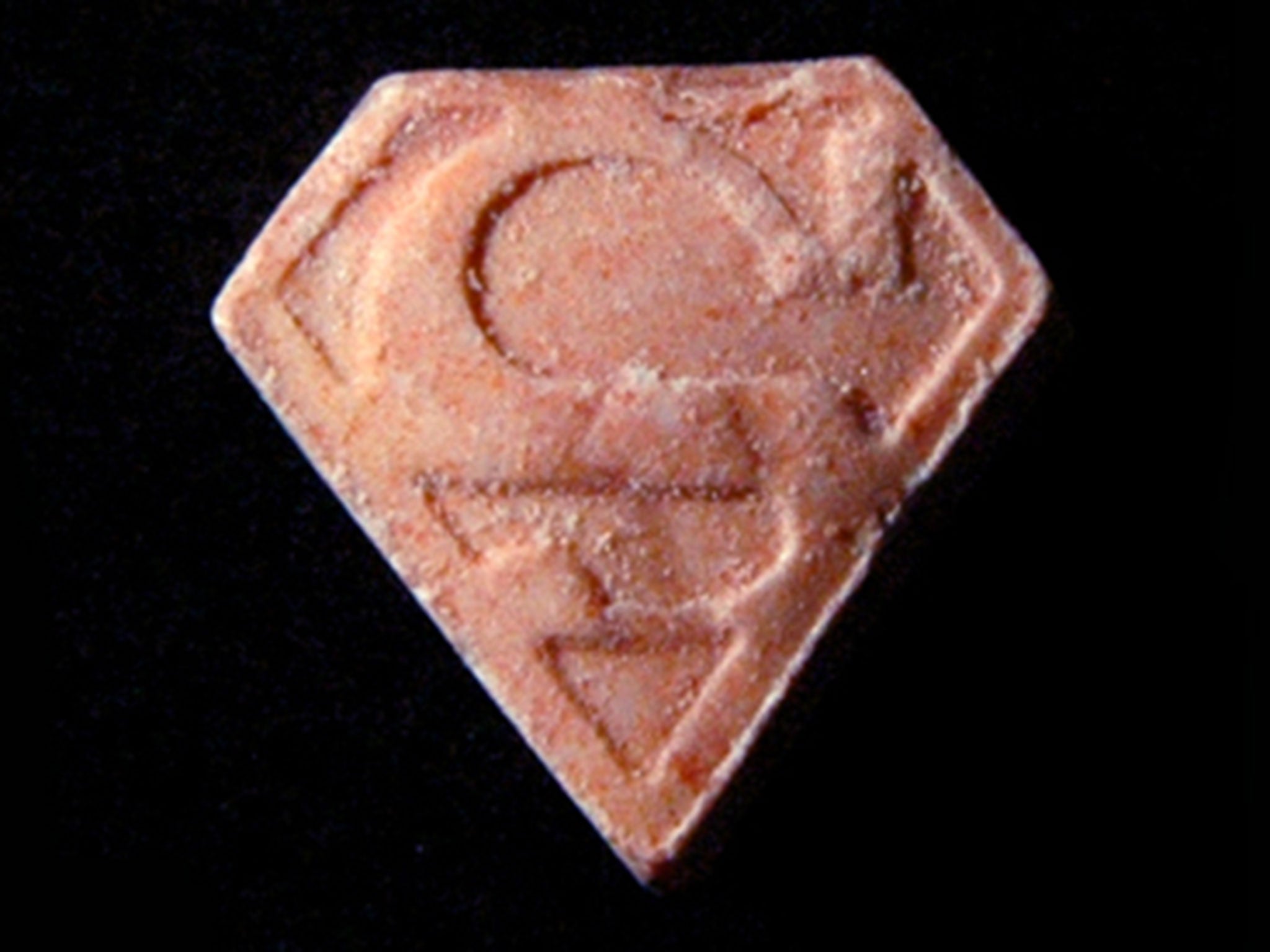 The pills were apparently marked with a 'Superman' logo