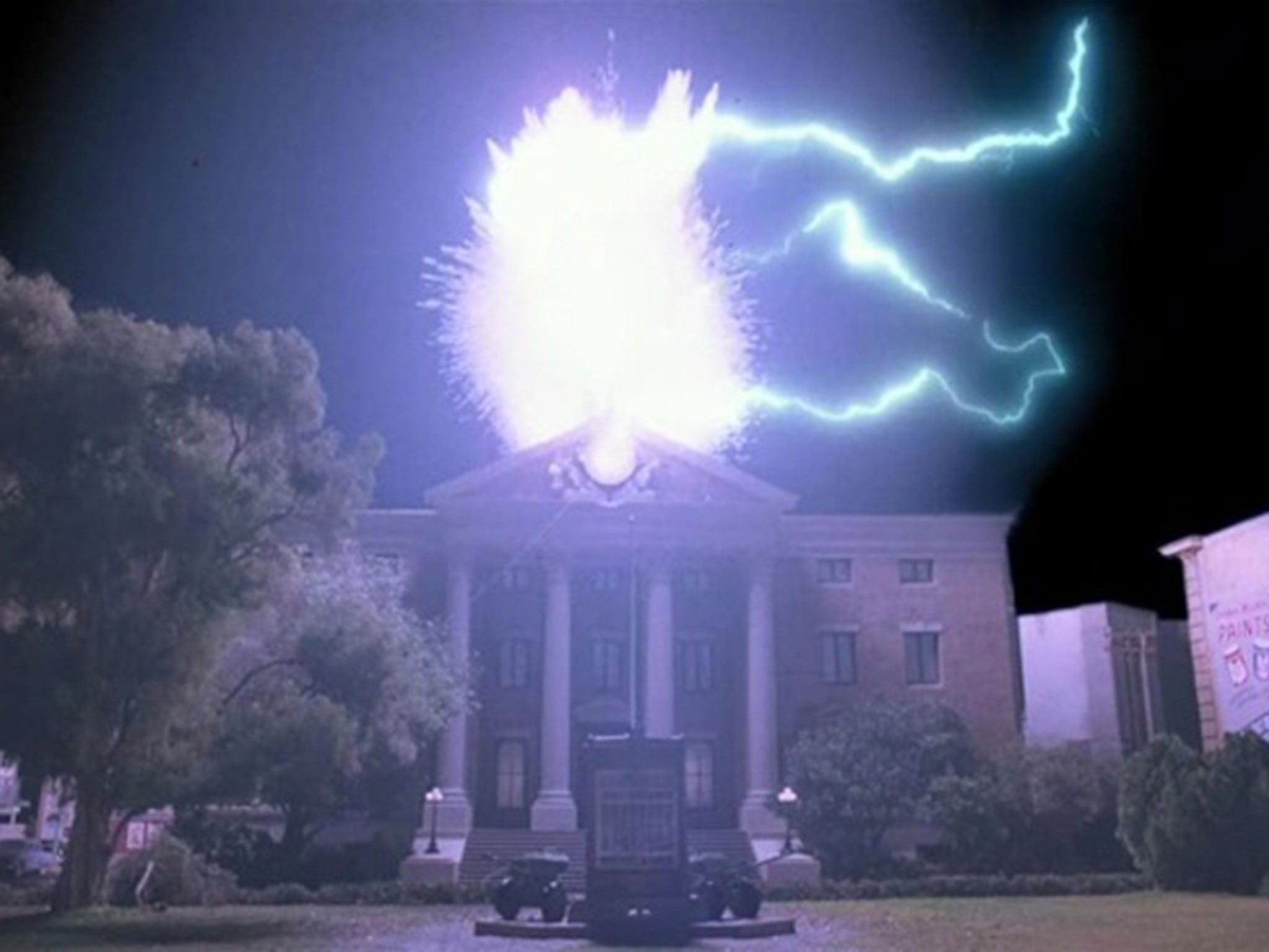 The title '10:04' refers to the moment when lighting strikes the clock tower in 'Back to the Future'