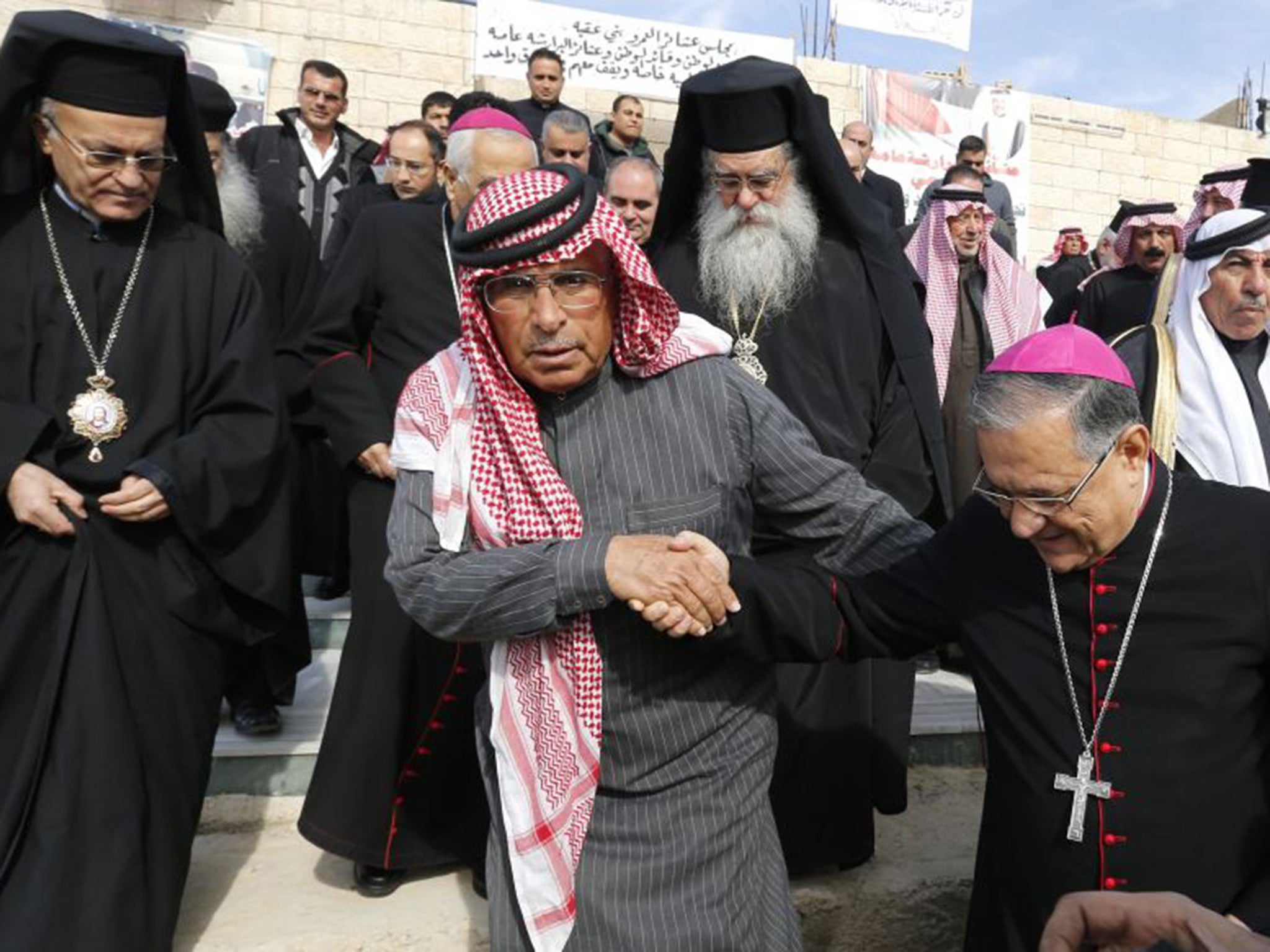 Muath al-Kaseasbeh's father in Jordan, on Saturday