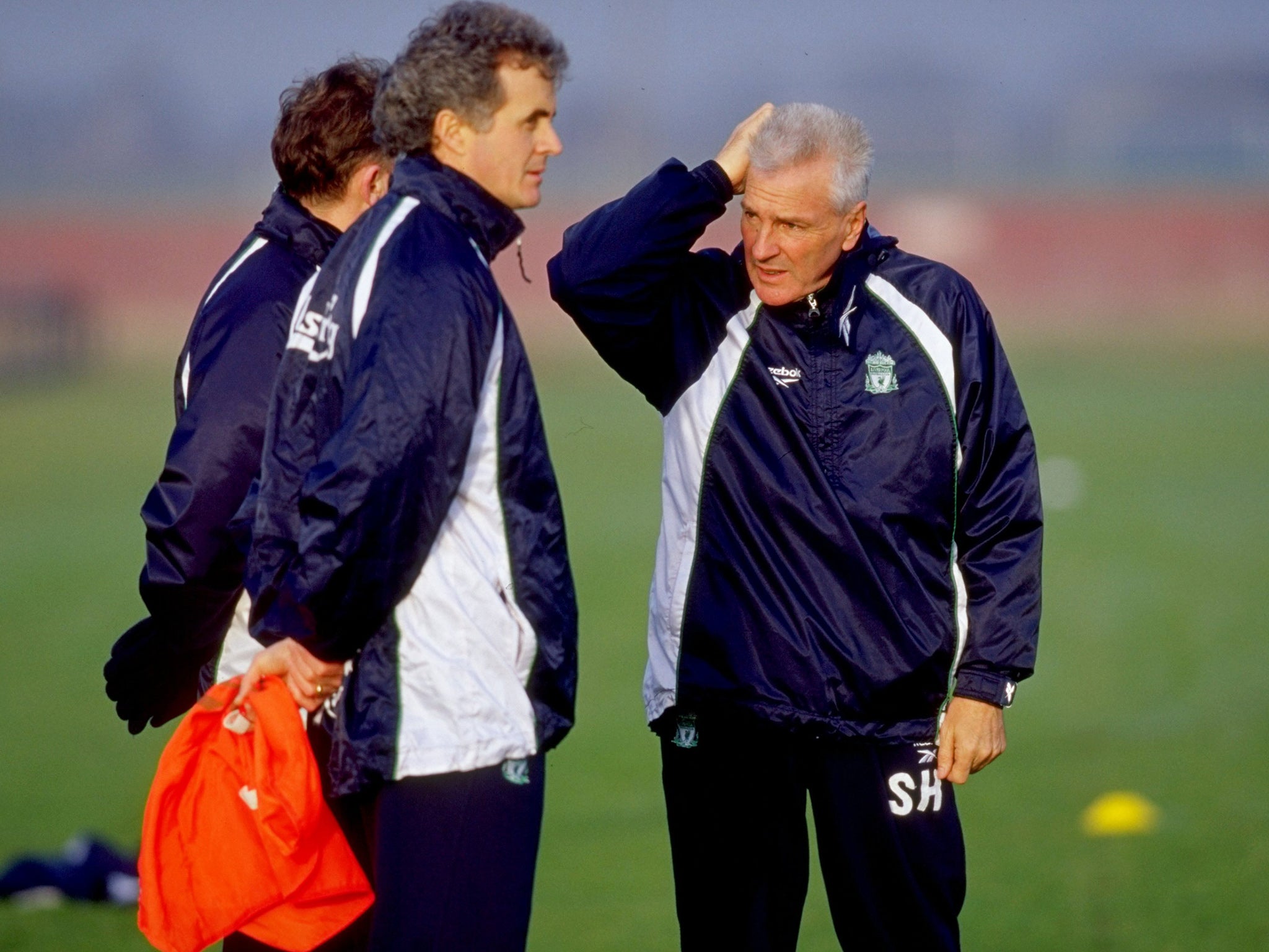 Former Liverpool academy director Steve Heighway (right)