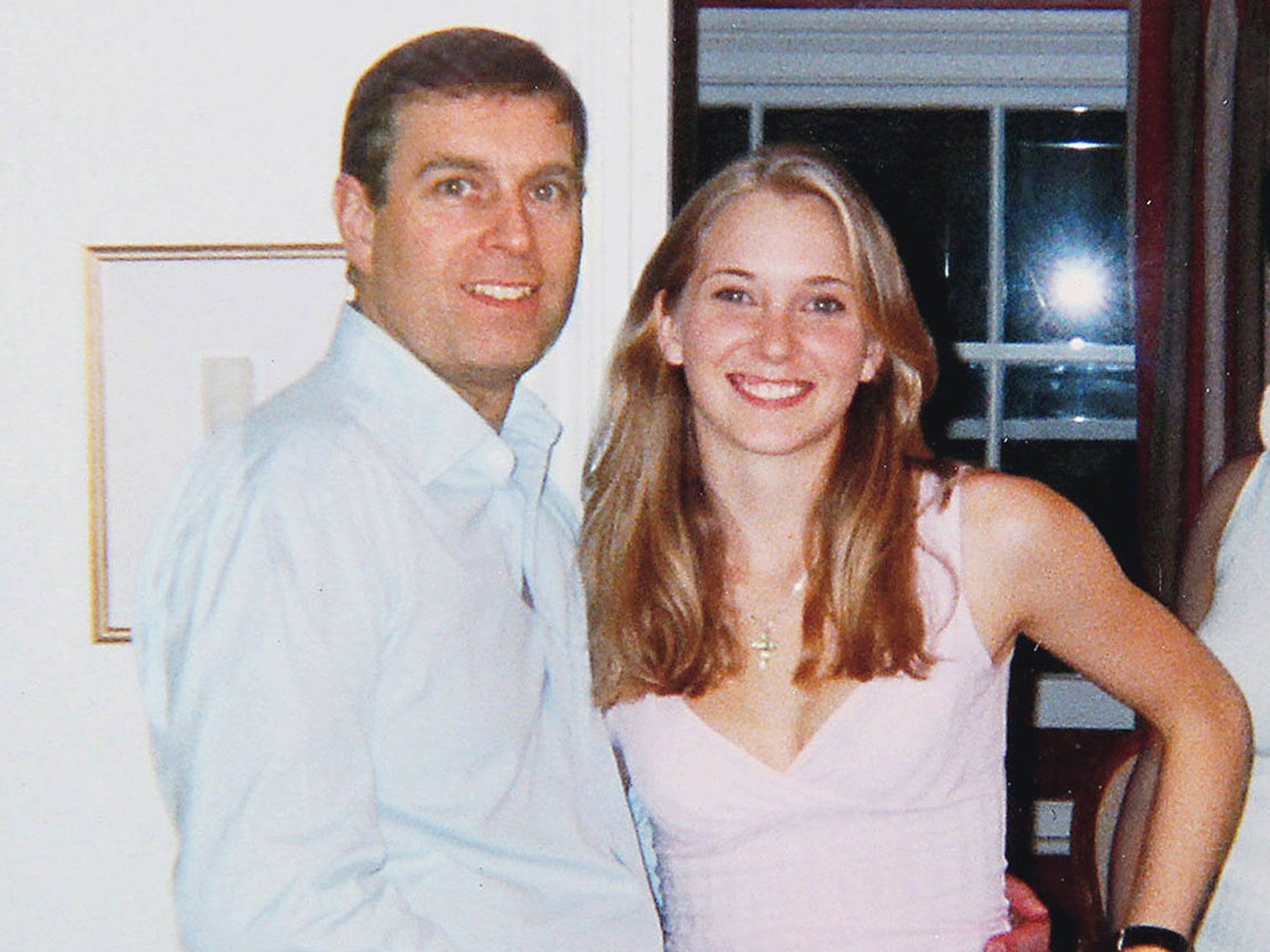 The Duke of York with his accuser, Virginia Roberts, who has returned home after living in Australia