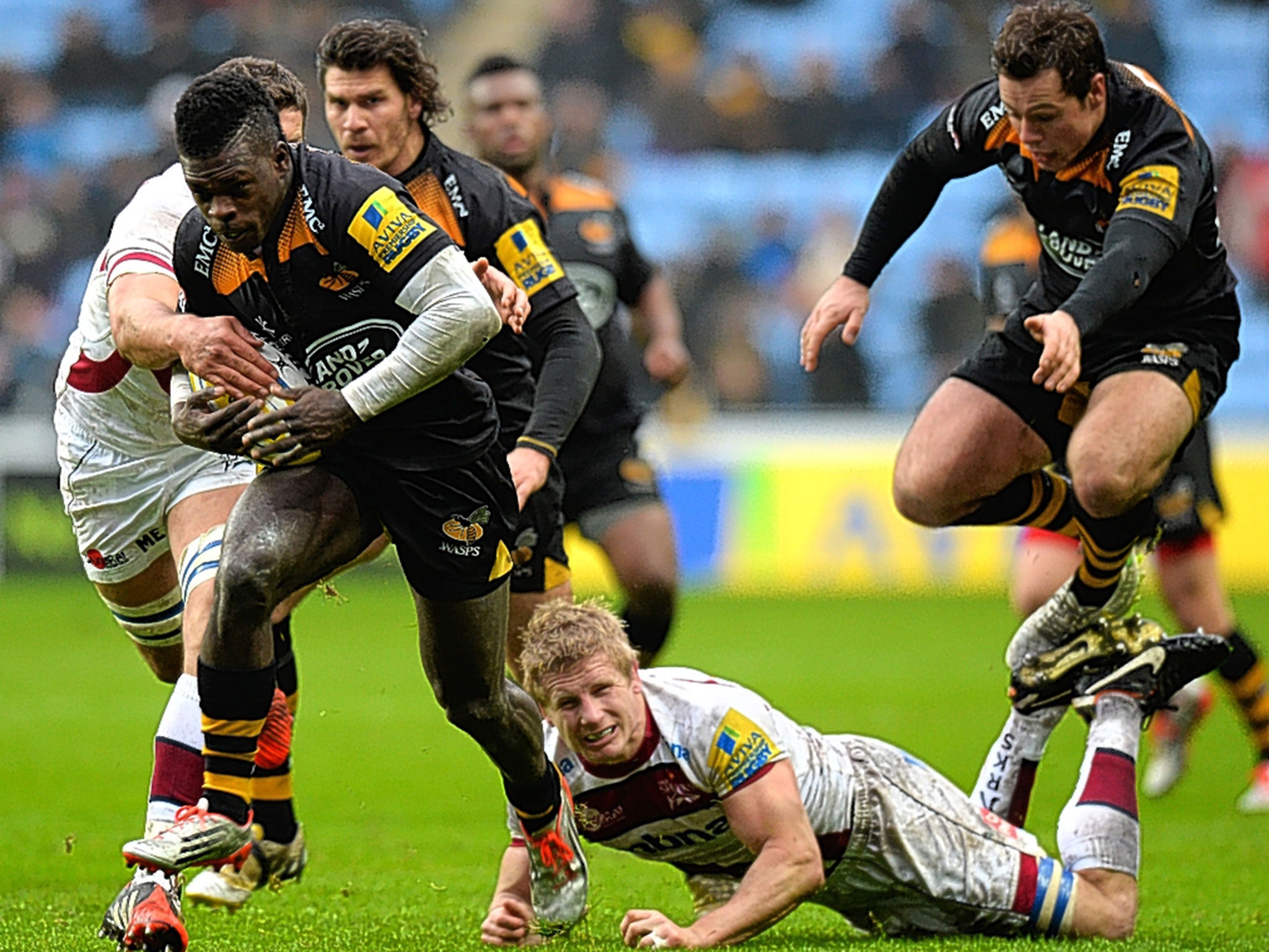 Christian Wade goes on the attack for Wasps against Sale on Sunday