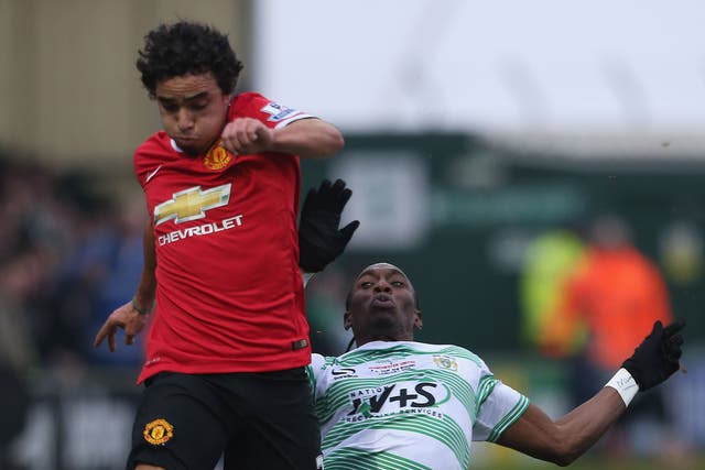 Rafael in action against Yeovil