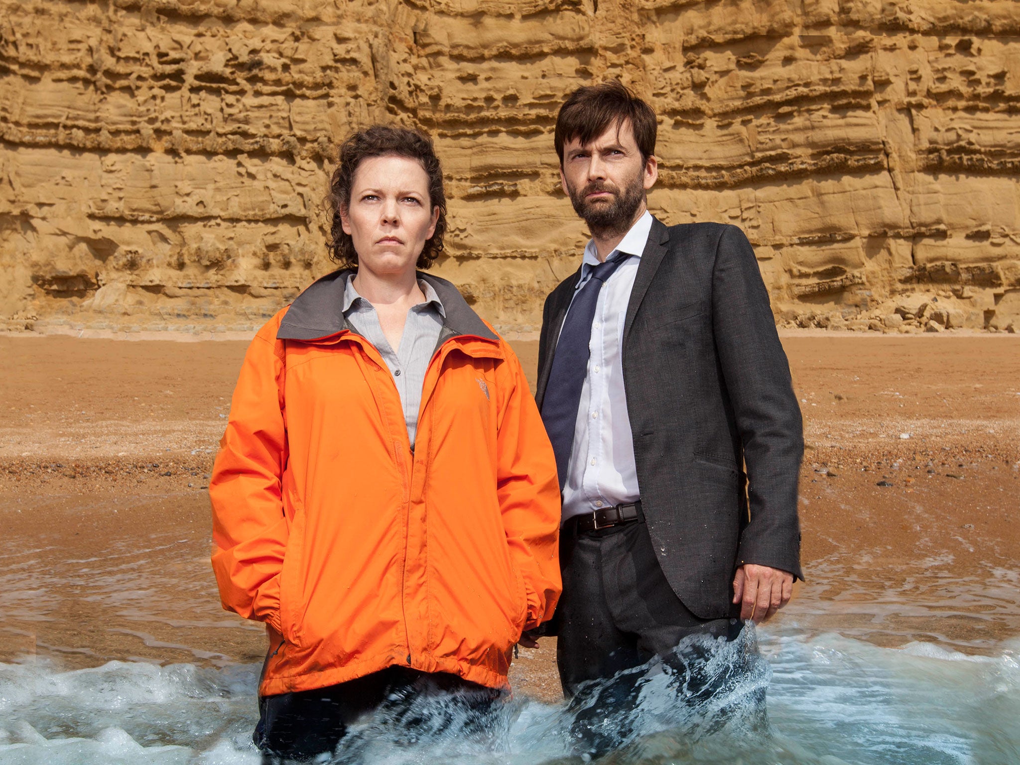 Olivia Colman and David Tennant in series two of Broadchurch