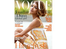 Jourdan Dunn is the first solo black model to star on the cover of