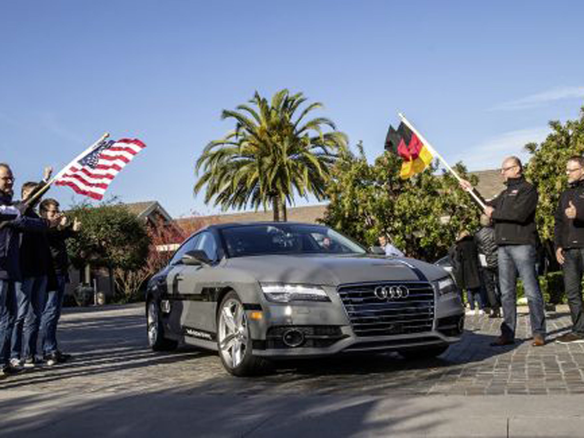 Audi's self-driving car is now on its way from California to Las Vegas, for the Consumer Electronics Show there