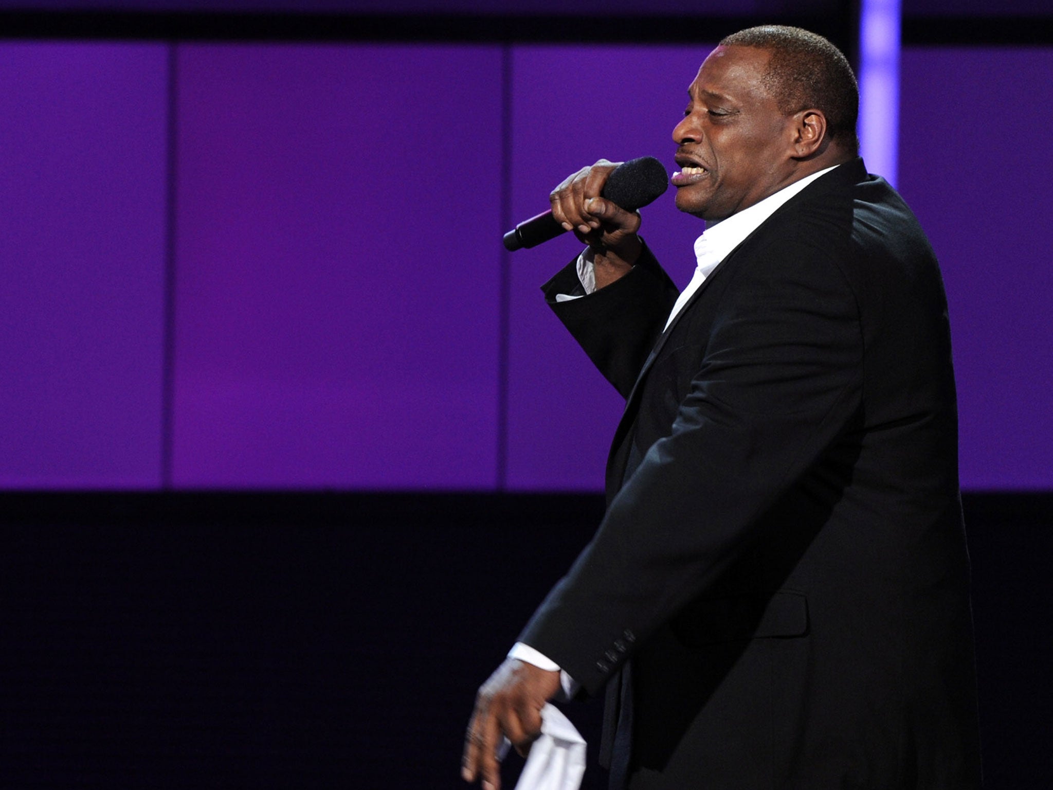 Alexander O'Neal perform onstage during the BET Awards 2011 in Los Angeles, California