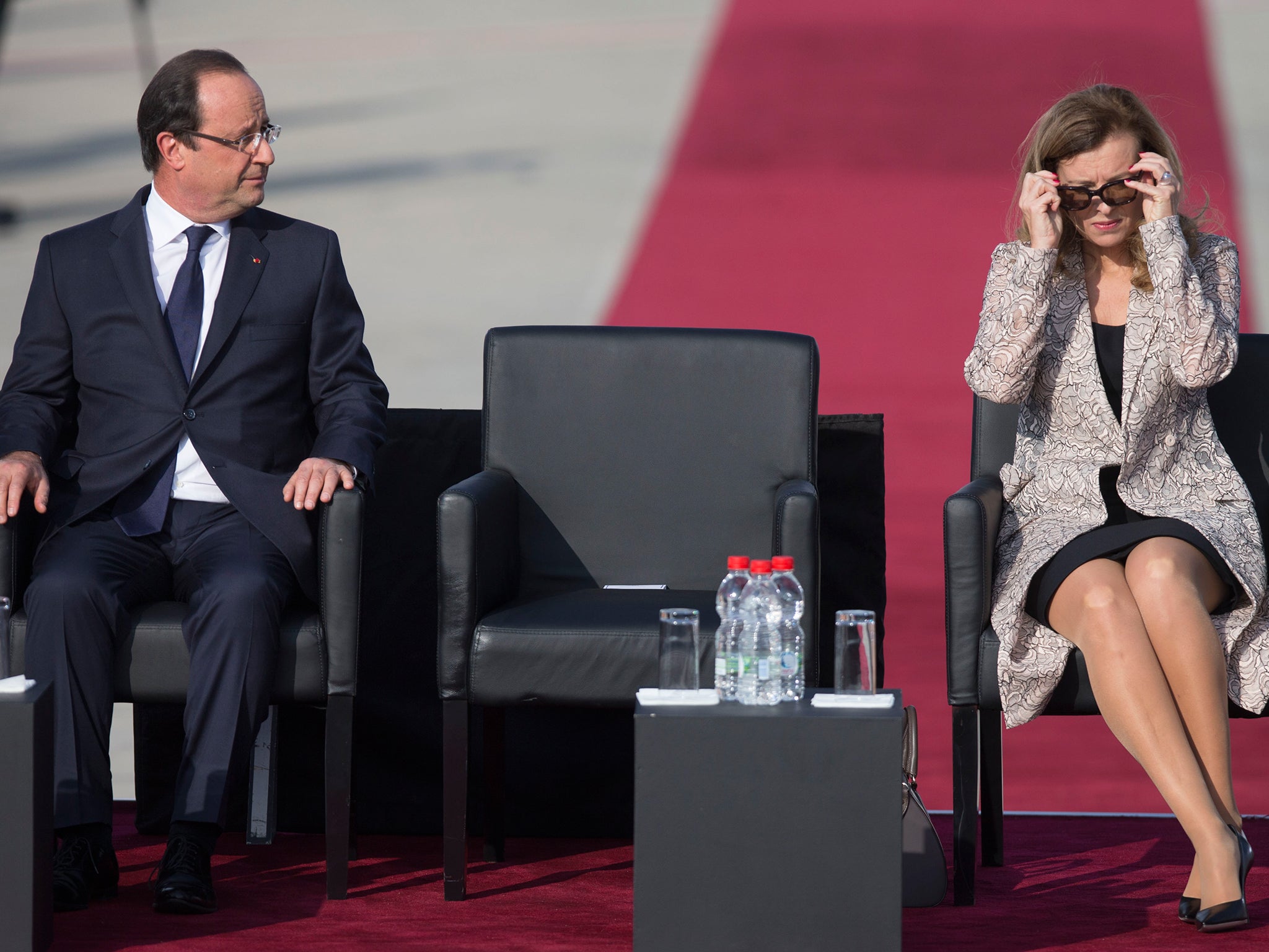 Valerie Trierweiler's autobiography tells the story of her seven-year relationship with Francois Hollande, whom she never married (Getty)