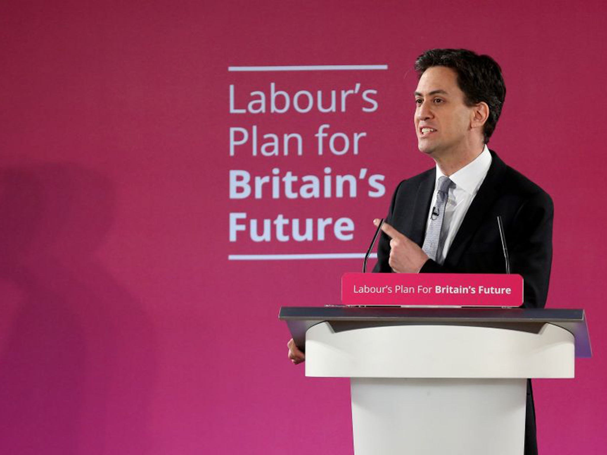 Labour party leader Ed Miliband addressed party activists as he launched the party’s 2015 election campaign at the Lowry Centre on Monday