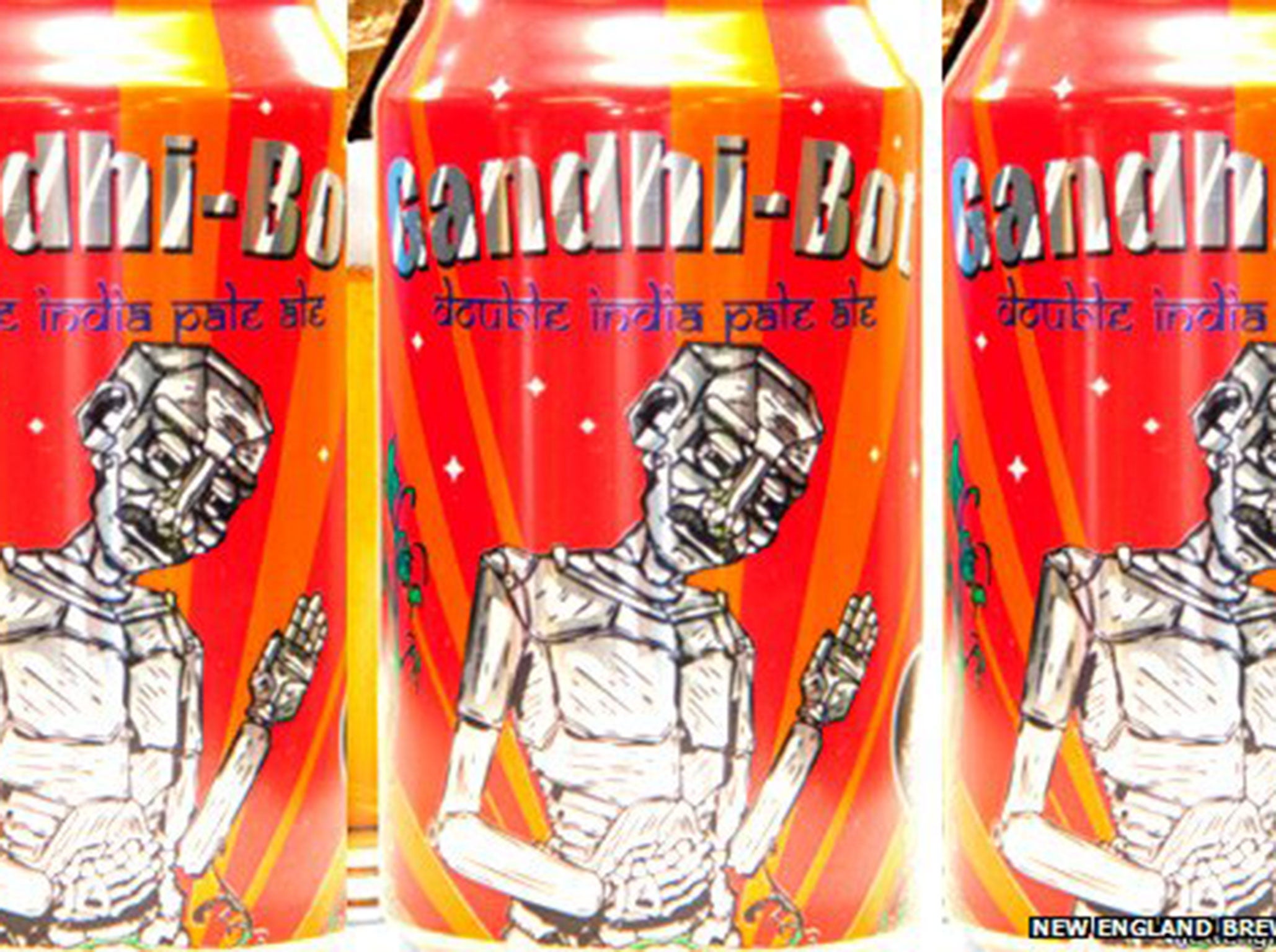Gandhi-bot beer is an India pale ale