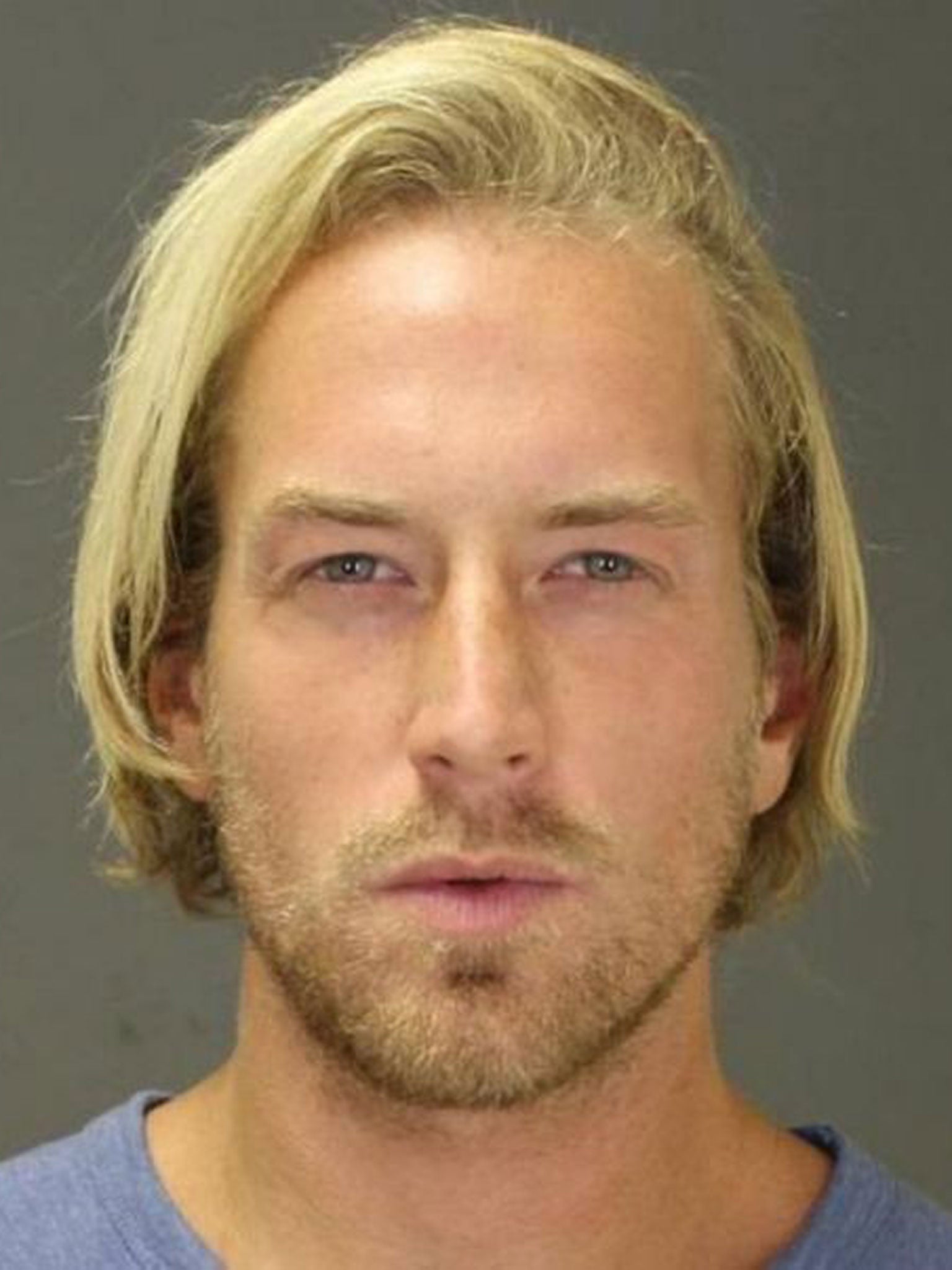 This September 2014 photo provided by the Suffolk County District Attorney's office shows Thomas Gilbert Jnr, after his arrest on 18 September in the town of Southampton, New York, on a misdemeanor charge