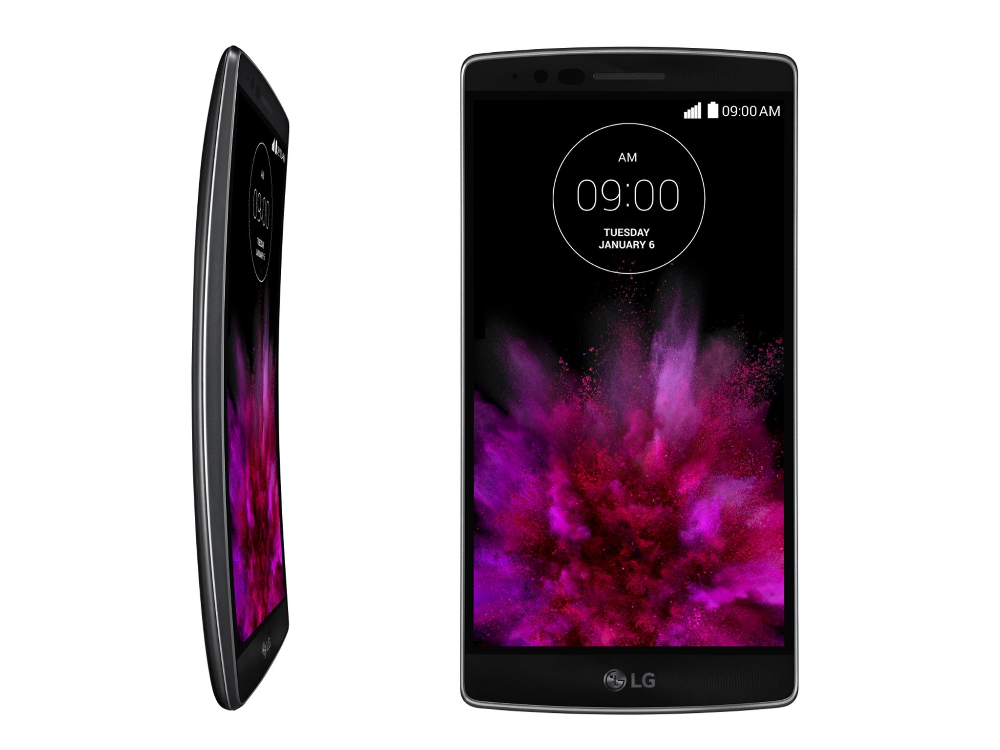 The G Flex 2's curved screen is ergonomic as well as eye-catching, the company says