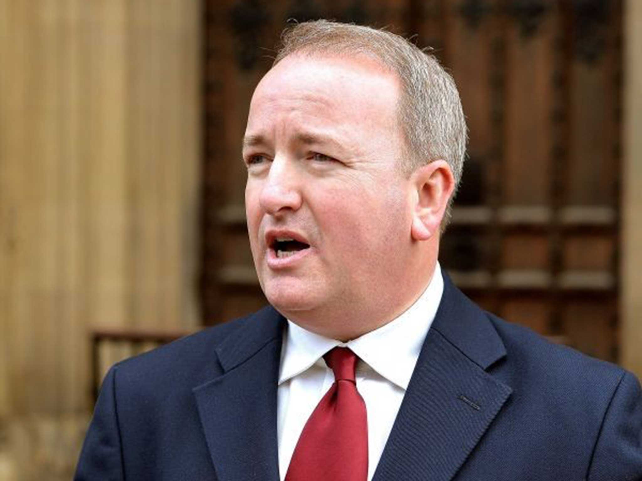 MP Mark Pritchard speaking outside the House of Parliament