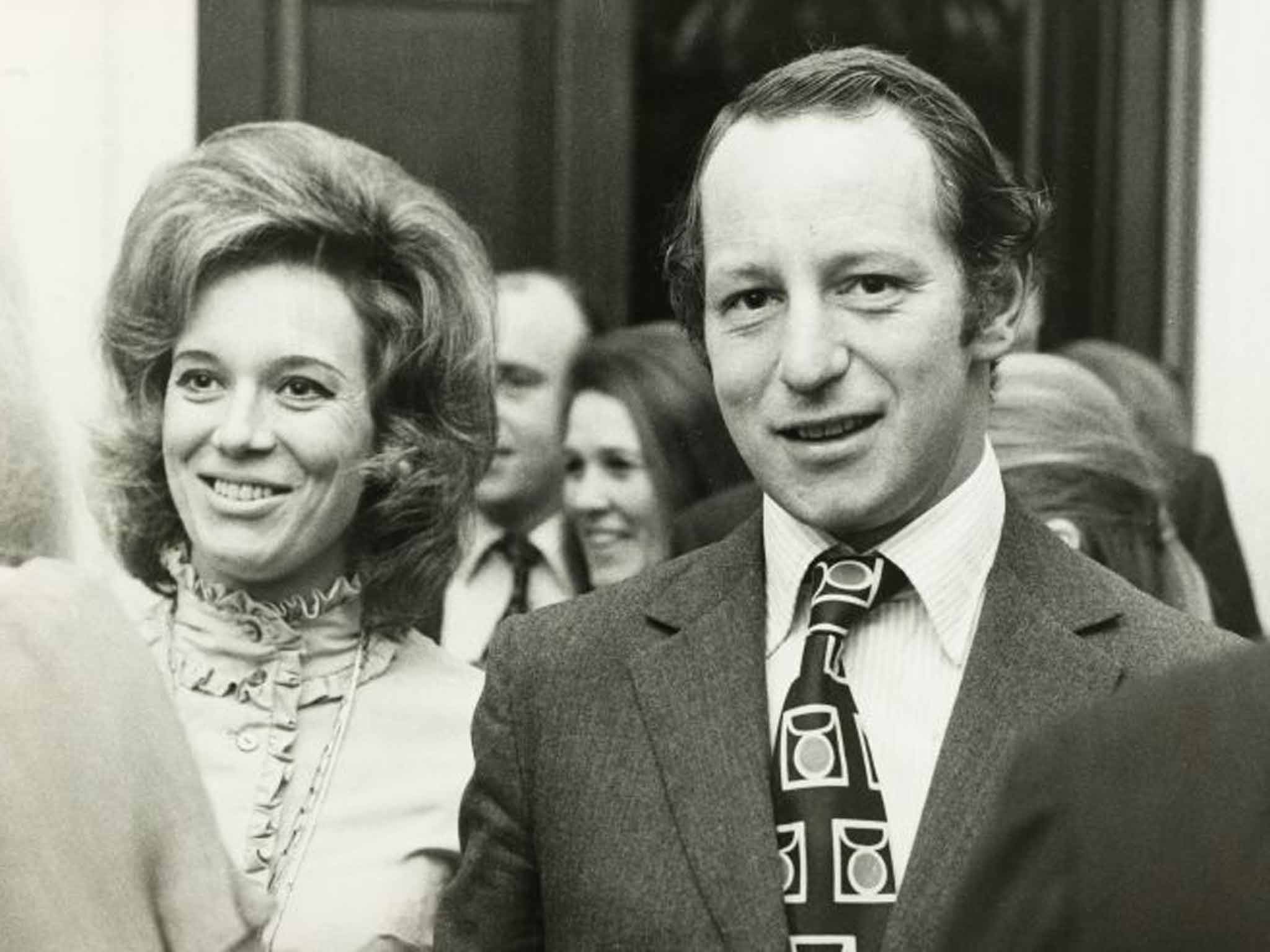 Shand Kydd and his wife Christine in 1971; she appeared to tolerate his extramarital activities