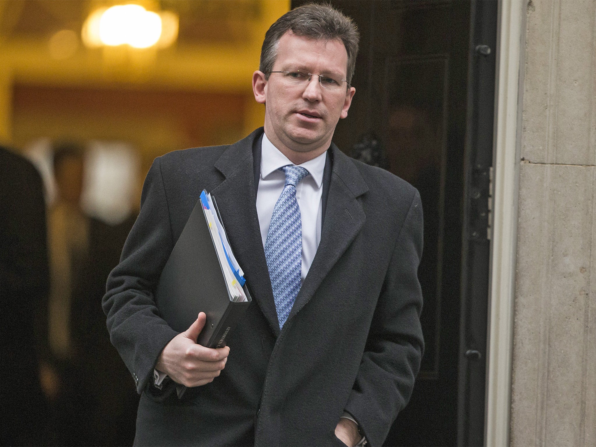 Jeremy Wright leaves 10 Downing Street after a Cabinet meeting in January this year