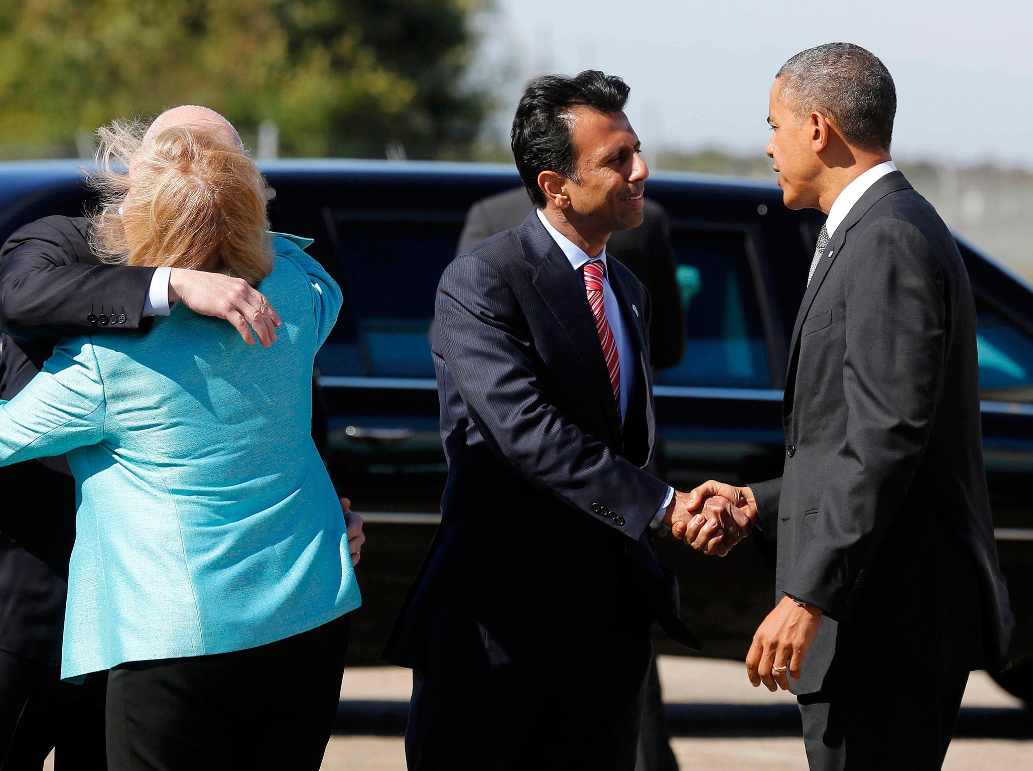 Bobby Jindal meets President Obama on official visit to Louisiana