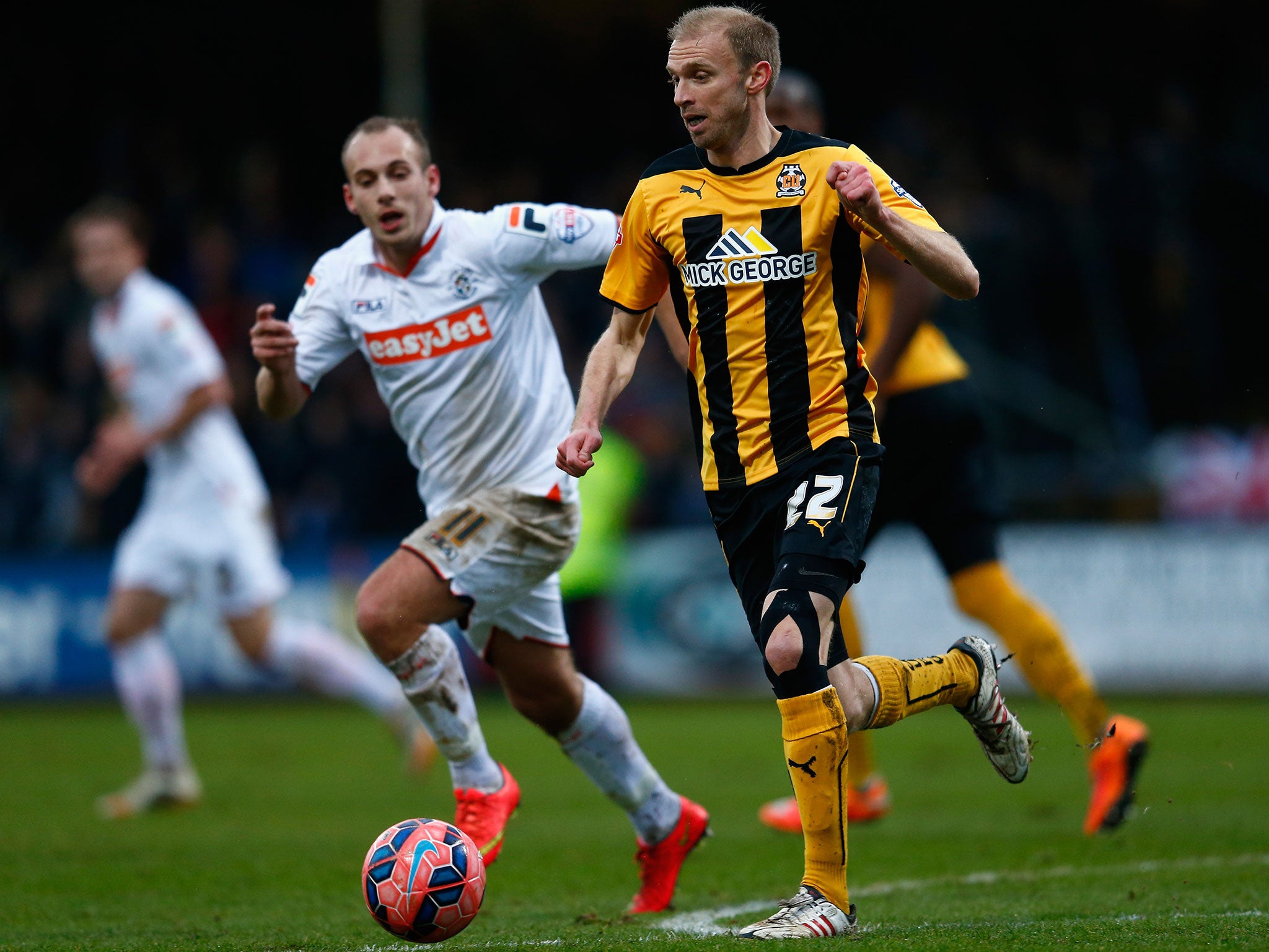 Luke Chadwick in action for Cambridge in the FA Cup