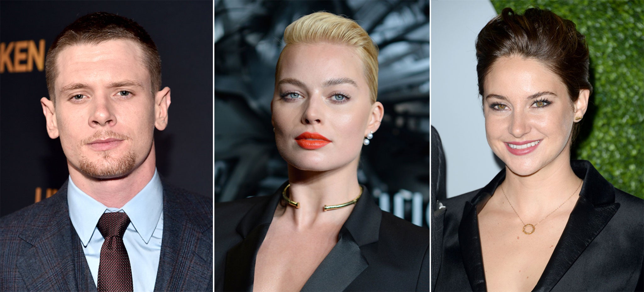 EE Bafta Rising Star nominees Jack O'Connell, Margot Robbie and Shailene Woodley