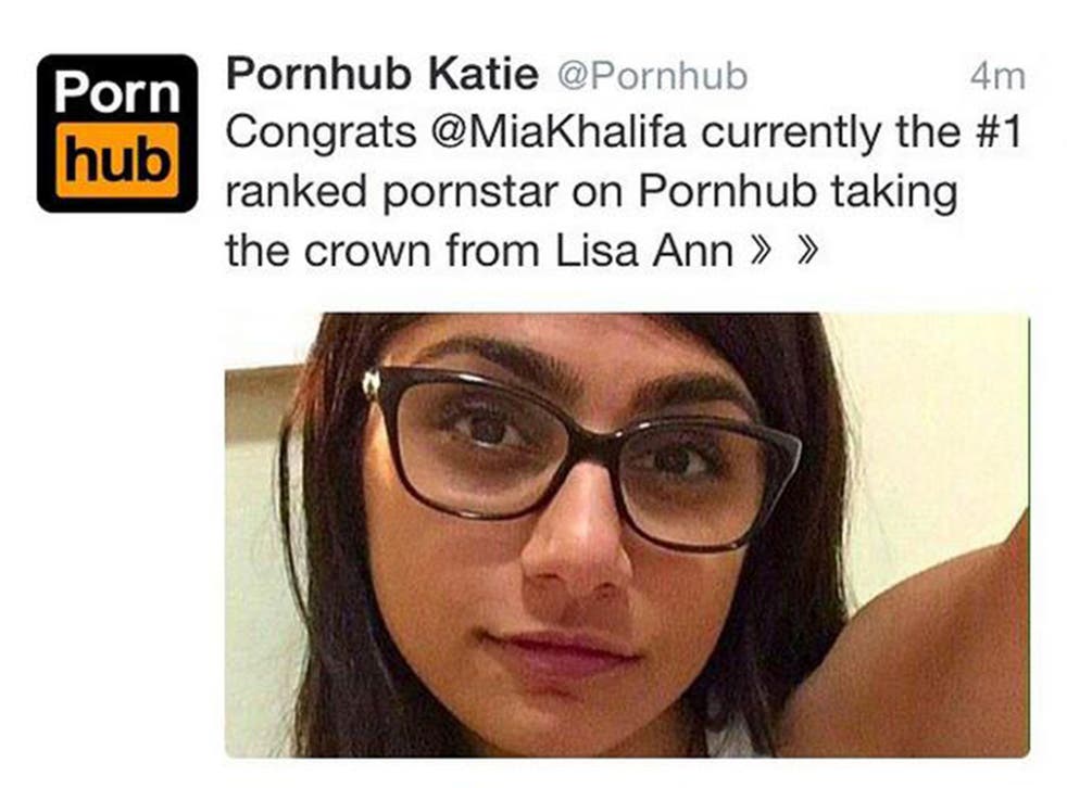 982px x 726px - Pornhub star Mia Khalifa receives death threats after being ranked the  site's top adult actress | The Independent | The Independent