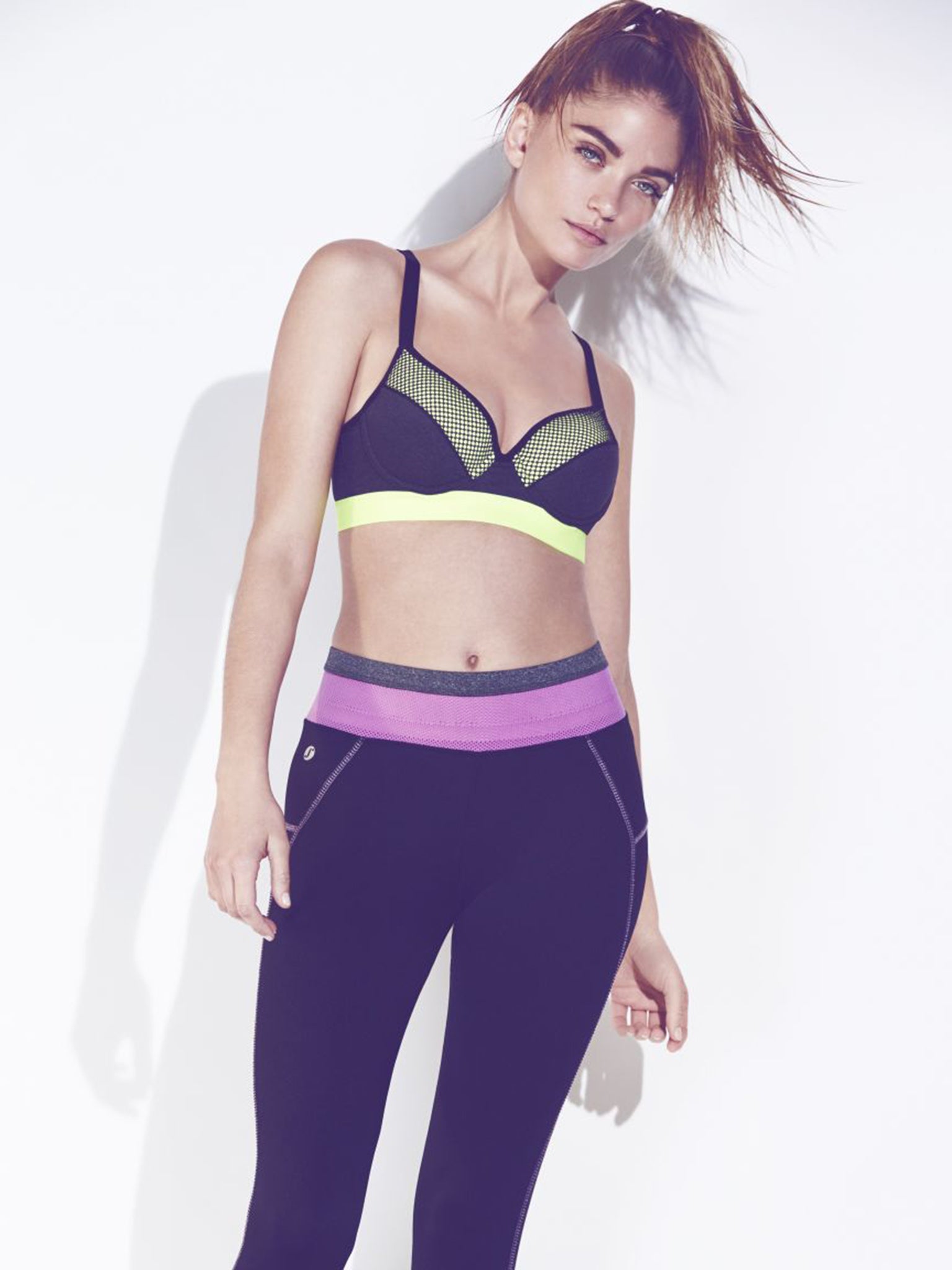 Model wears sports bra £9.99; leggings £14.99, newlook.com