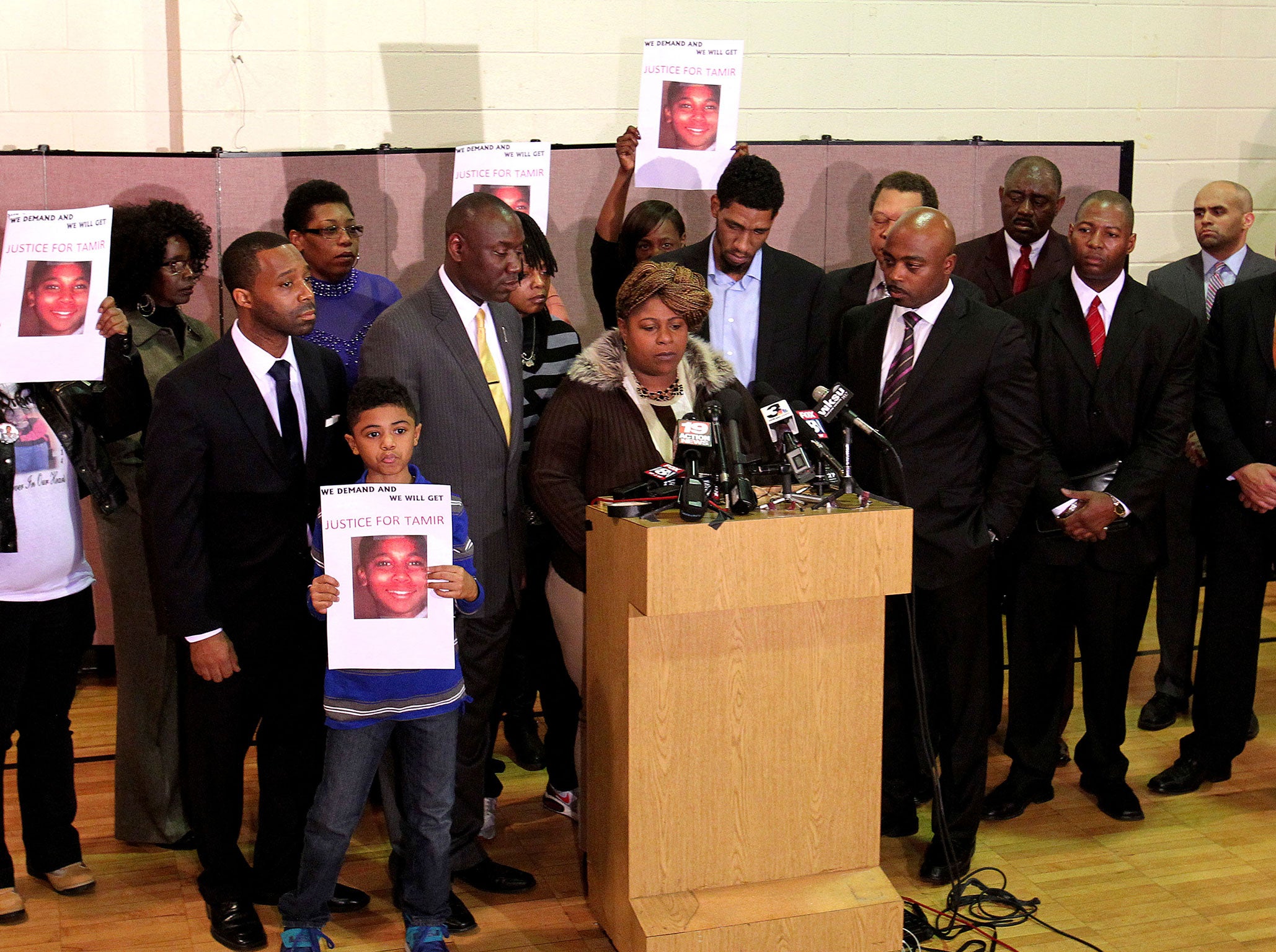 Samaria Rice, mother of Tamir Rice, the 12-year old boy who was fatally shot by police while carrying what turned out to be a toy gun