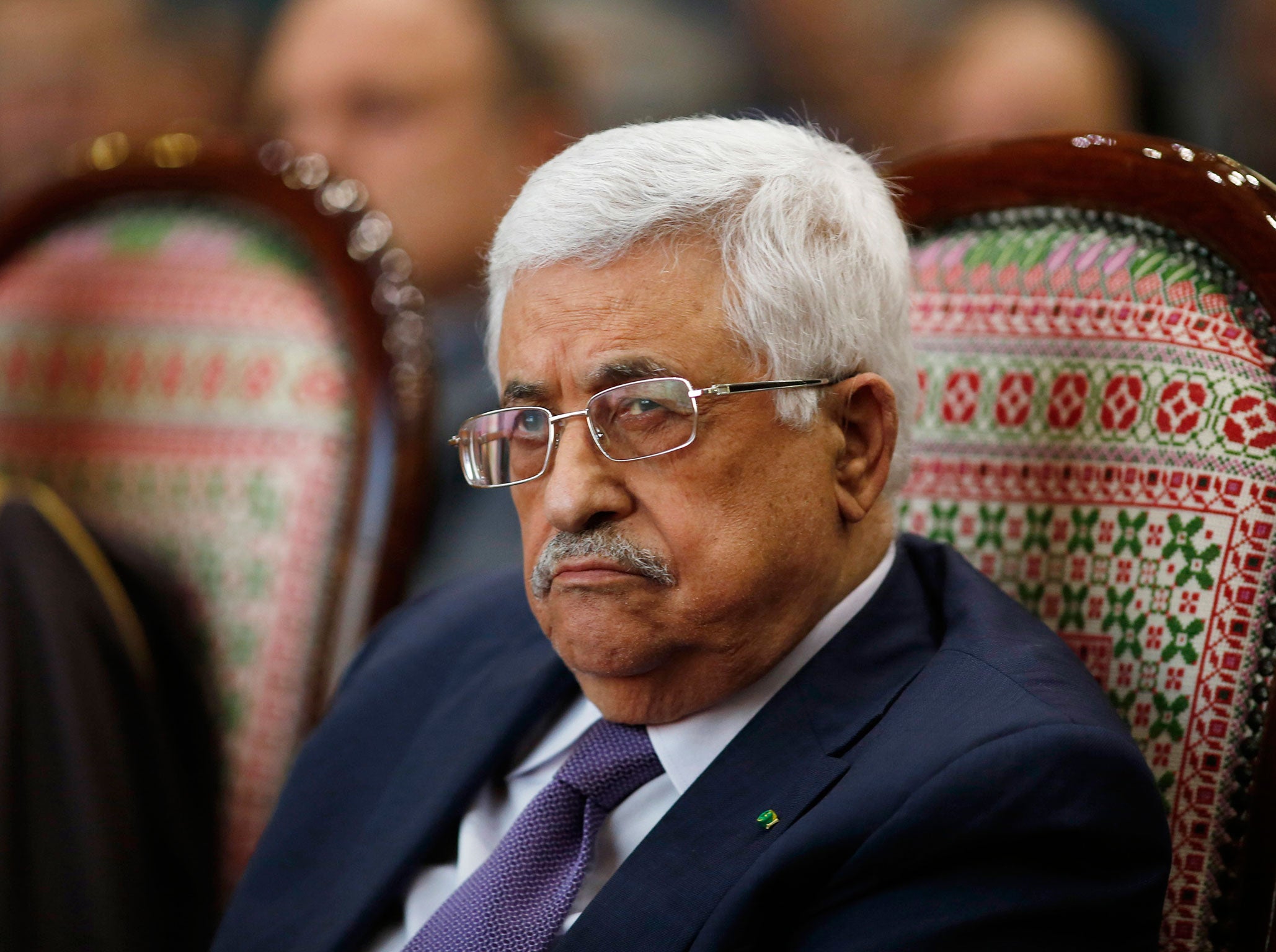 Mahmoud Abbas, the president of Palestine. His government have called for a UN investigation into Israeli over a recent shooting