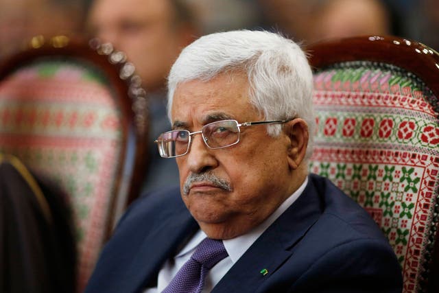 Mahmoud Abbas, the president of Palestine. His government have called for a UN investigation into Israeli over a recent shooting