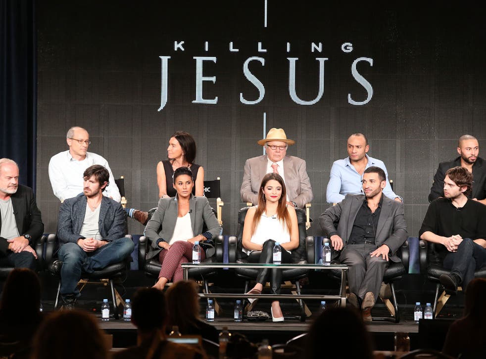 The cast and crew of National Geographic miniseries Killing Jesus