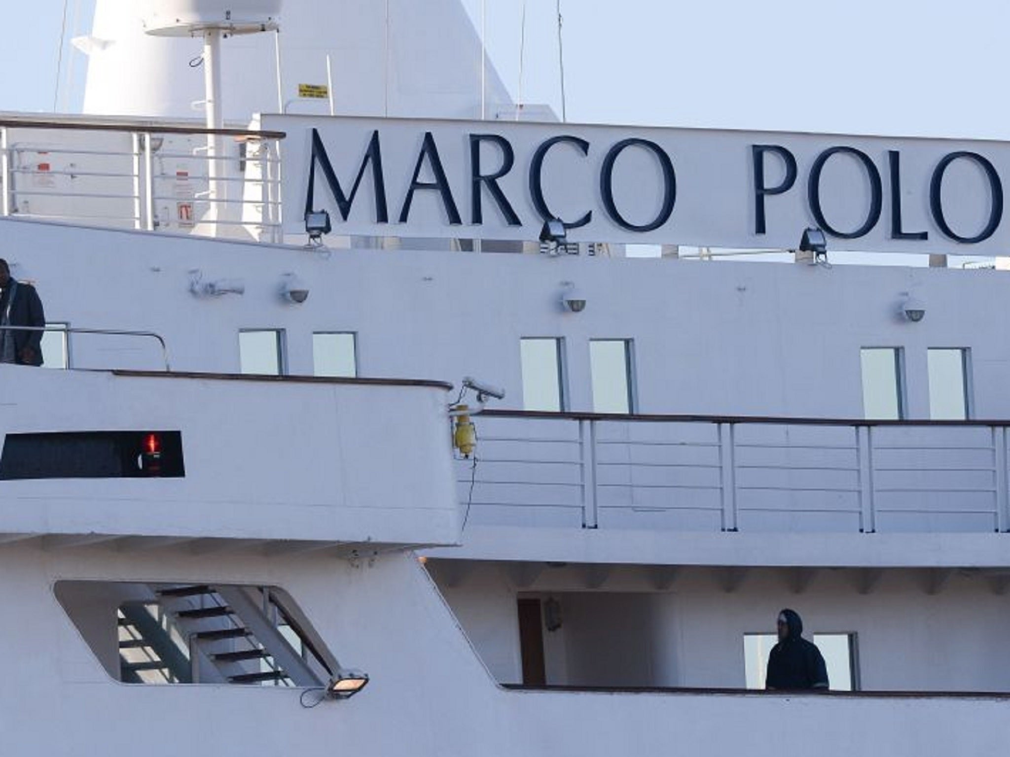 The Marco Polo ship where the window fell and killed a 85-year-old man on impact on 14 February 2014