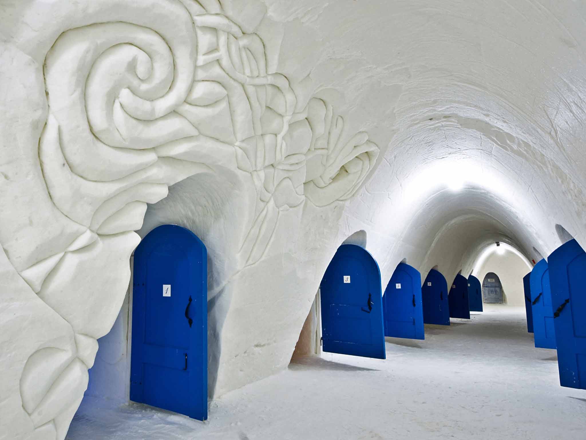The Snow Castle of Kemi in Finland