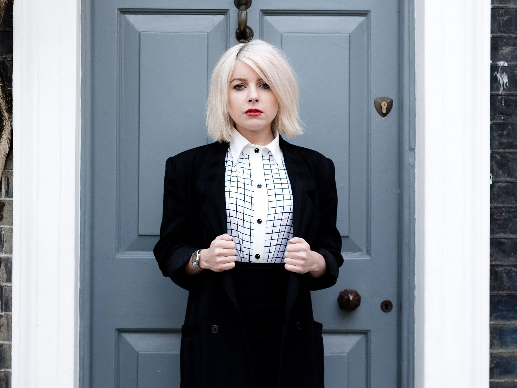 Singer and songwriter Little Boots photographed in High Street Kensington